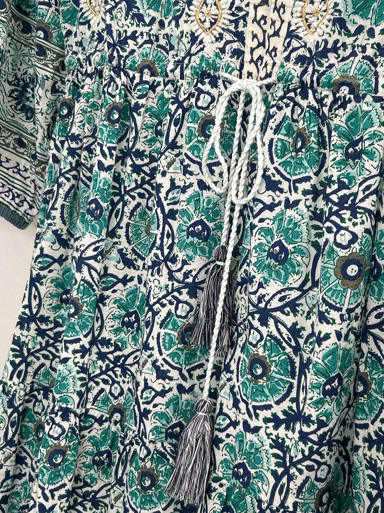 SOFT SURROUNDINGS Size M Green and Blue Women's Dress
