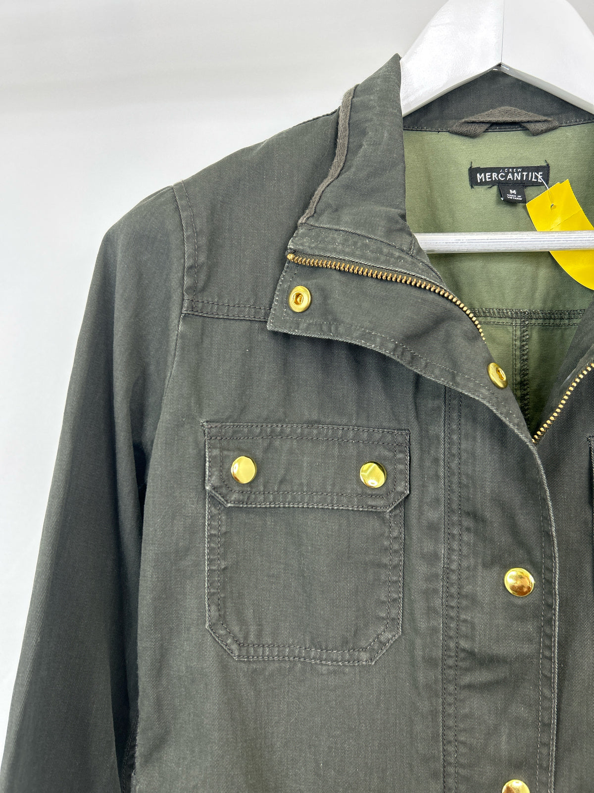 J CREW MERCANTILE Size M ARMY GREEN Women Jacket