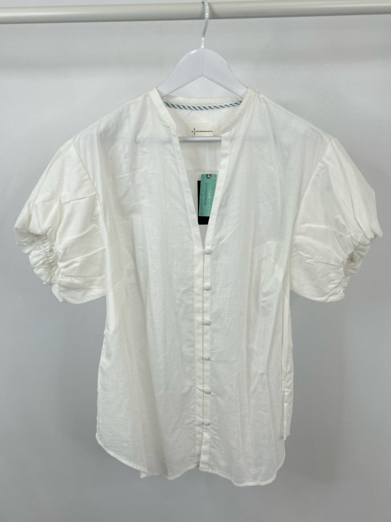 BY ANTHROPOLGIE Women Size 1X White Shirt