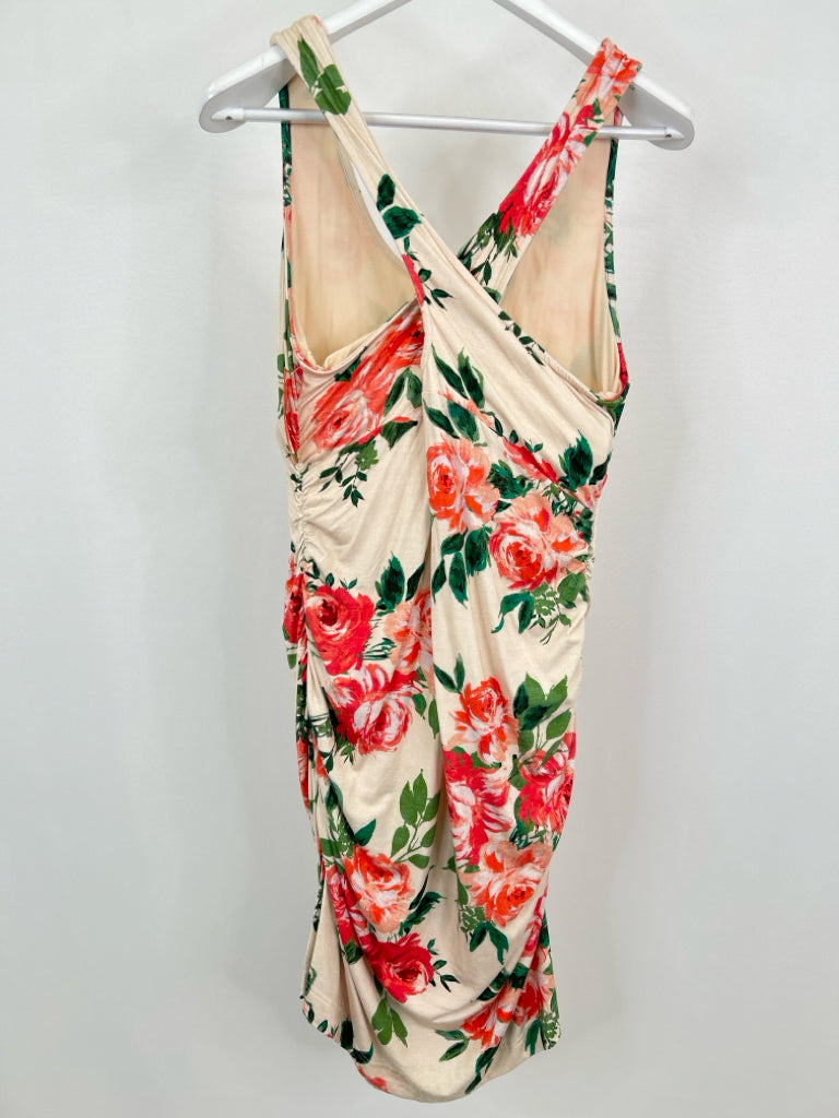 DAILY PRACTICE Size XL Orange Print Women's Dress