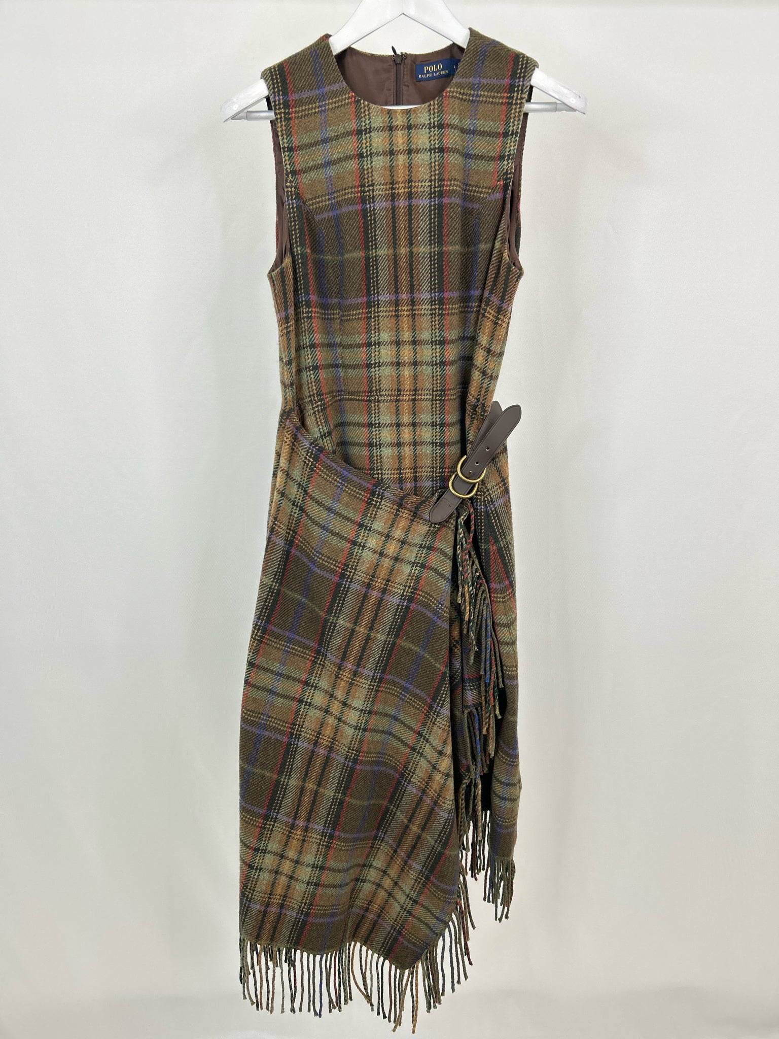 POLO Ralph Lauren Size 8 GREEN AND BROWN Women Dress