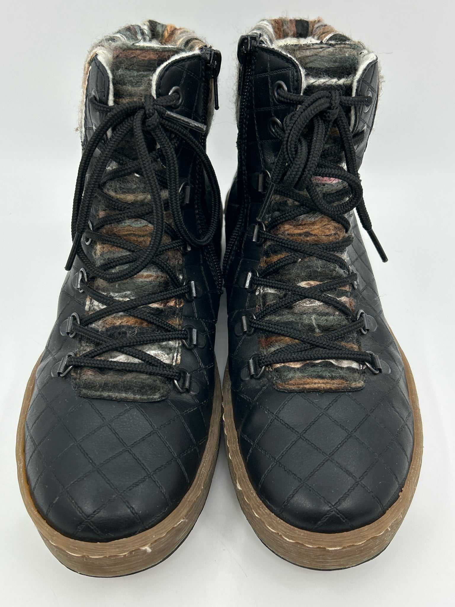 RIEKER Size 9 Black Women Booties