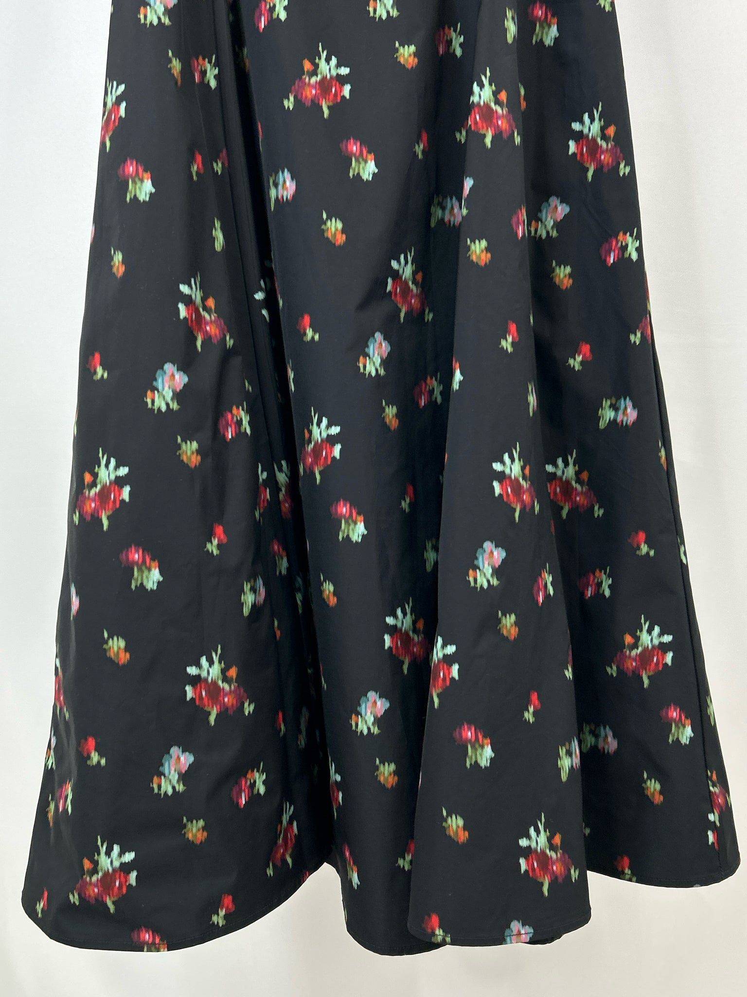 Hill House Size L Black Floral Women Dress
