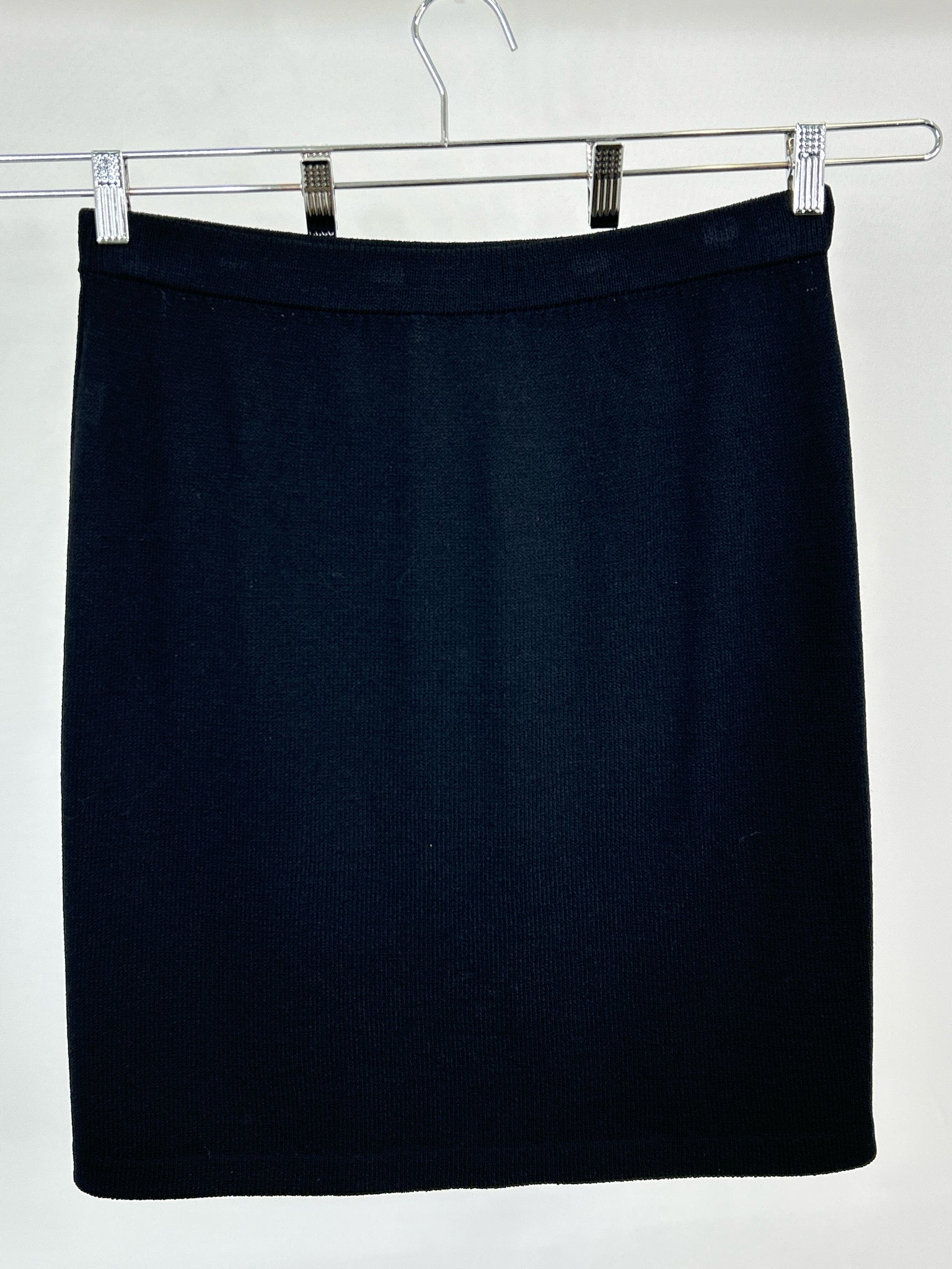 ST JOHN BASICS Size 12 Black Women Skirt