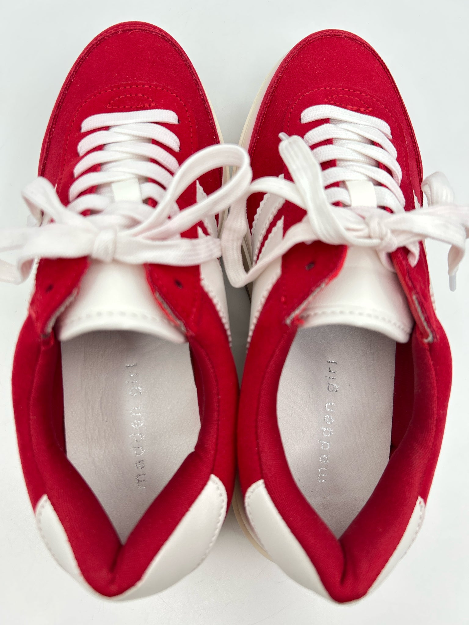 MADDEN GIRL Size 8M red and white Women Sneakers