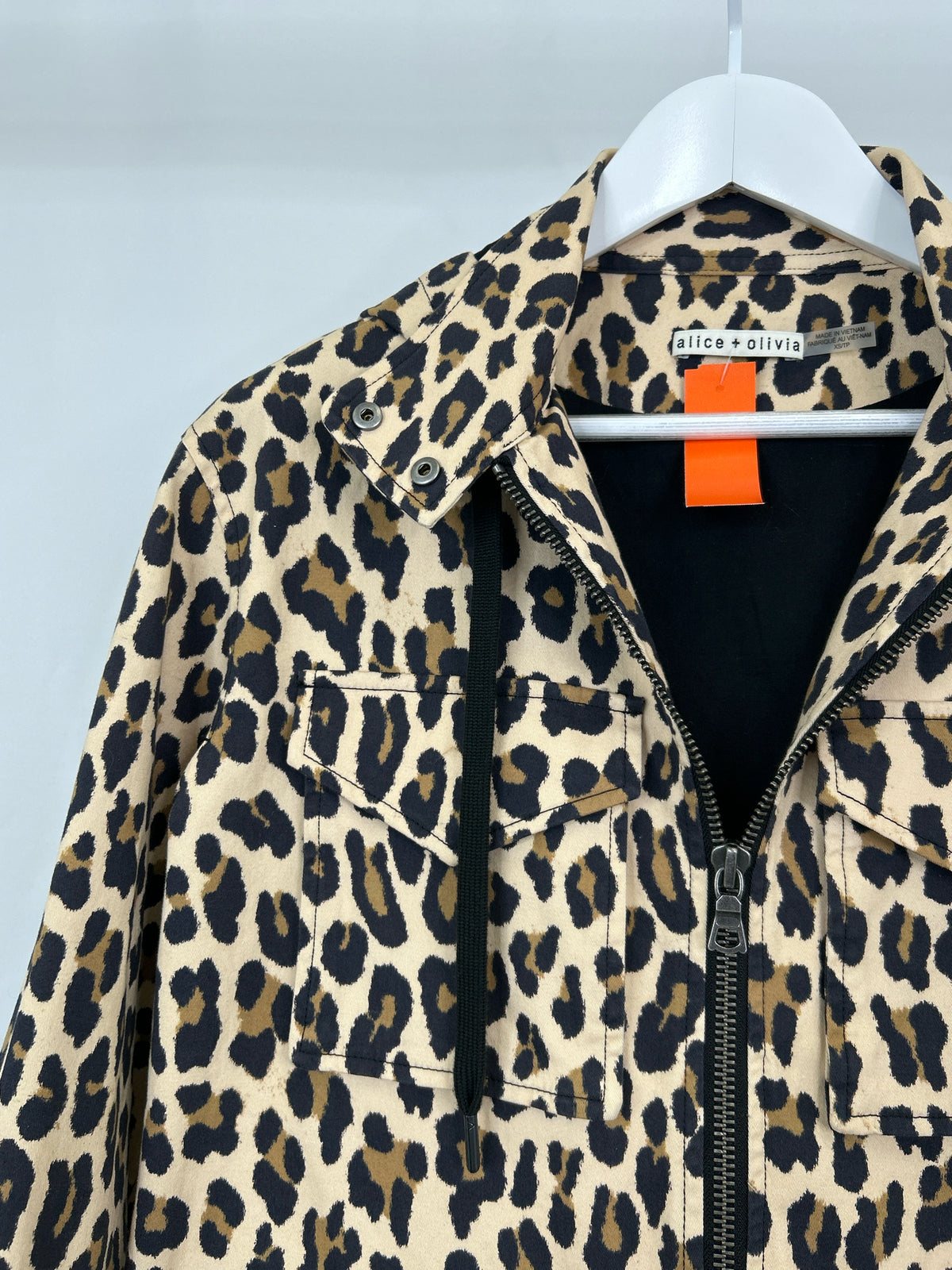 ALICE + OLIVIA Size XS Beige Print Women Jacket