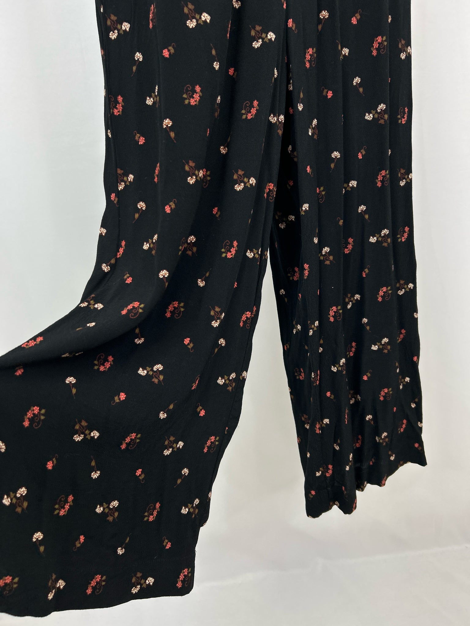 MADEWELL Size 0 Black Floral Women Jumpsuit