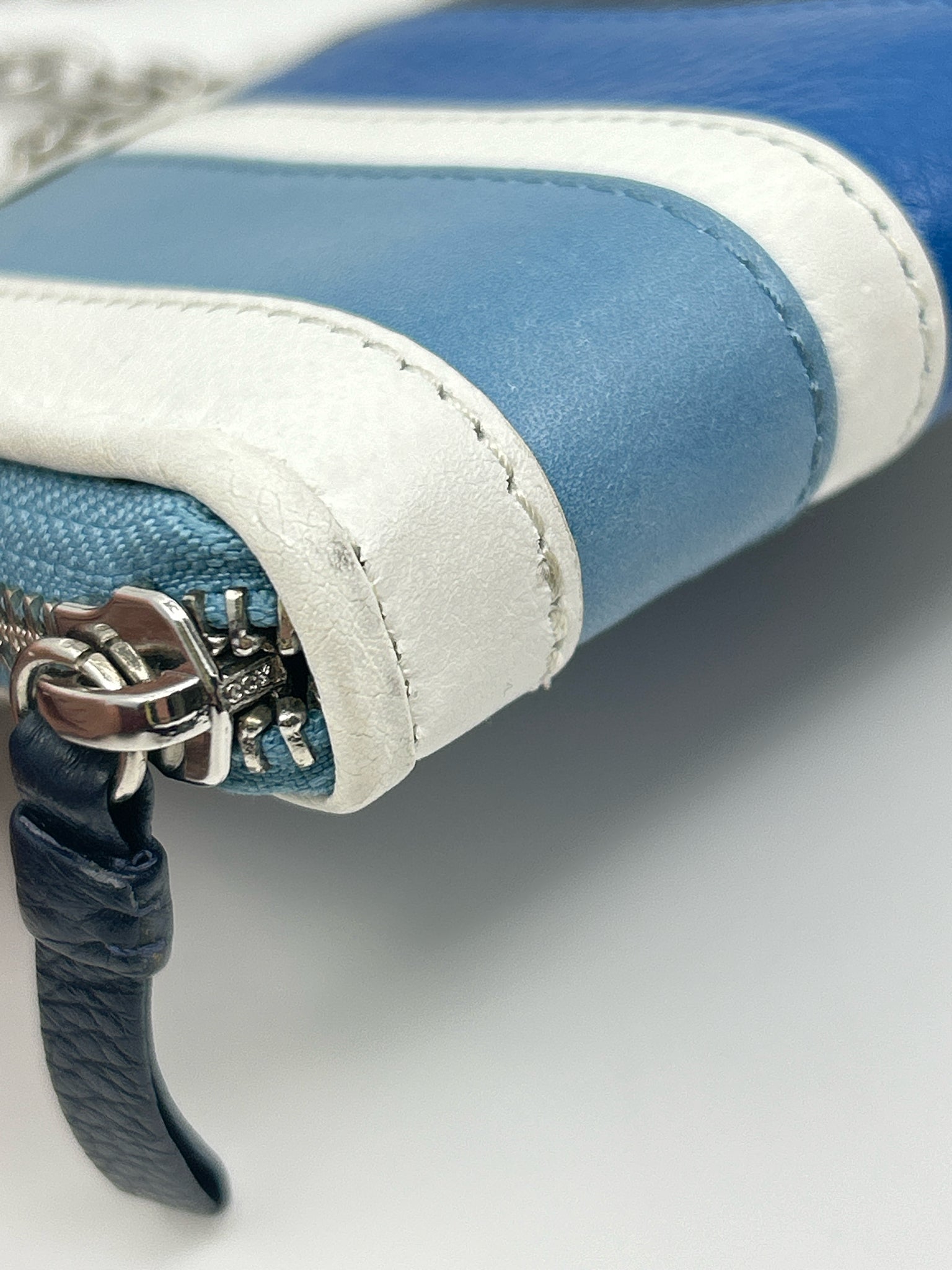 BRIGHTON blue and white Women Wallet