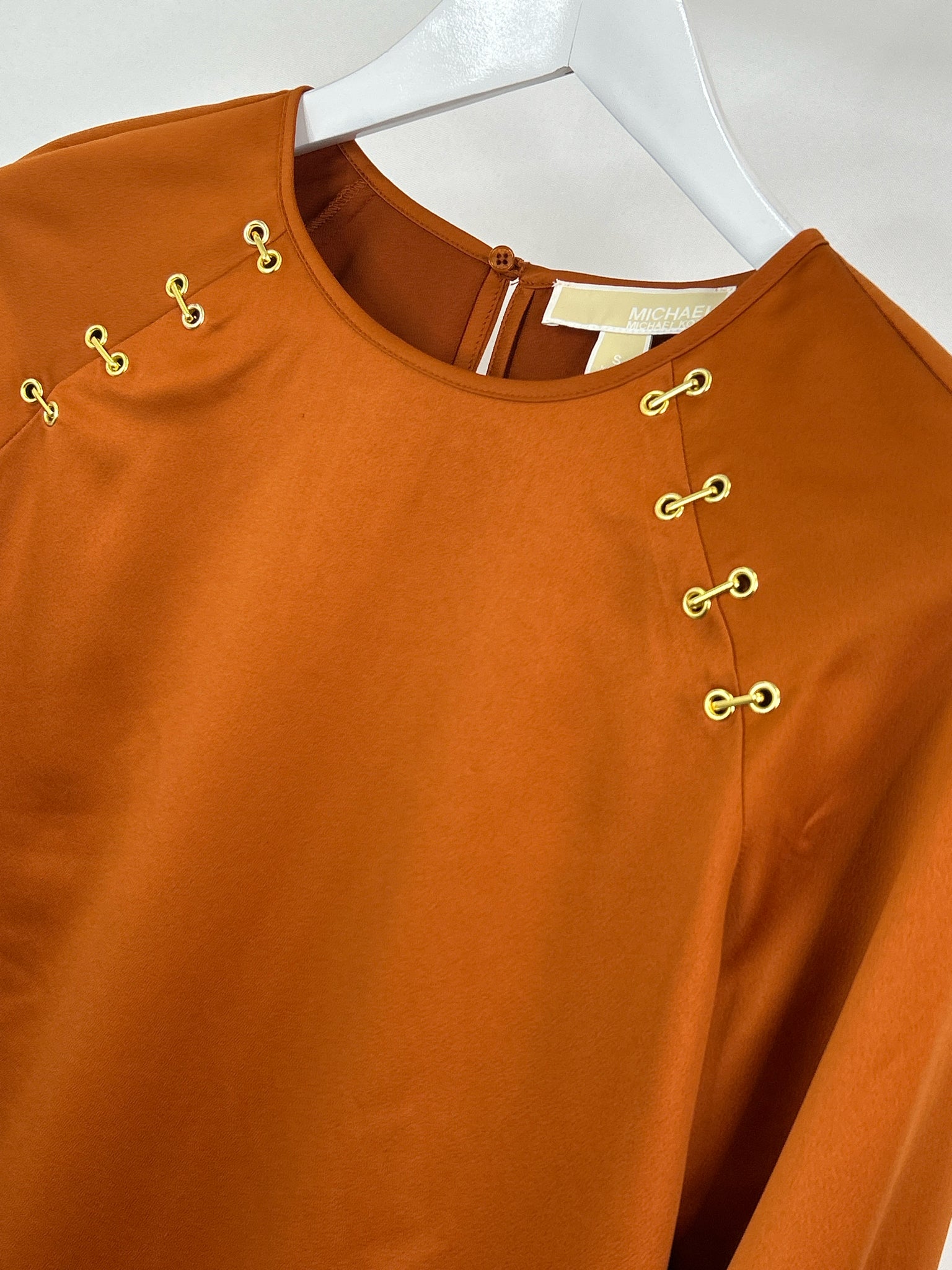 MICHAEL MICHAEL KORS Size S Orange Women Top NWT