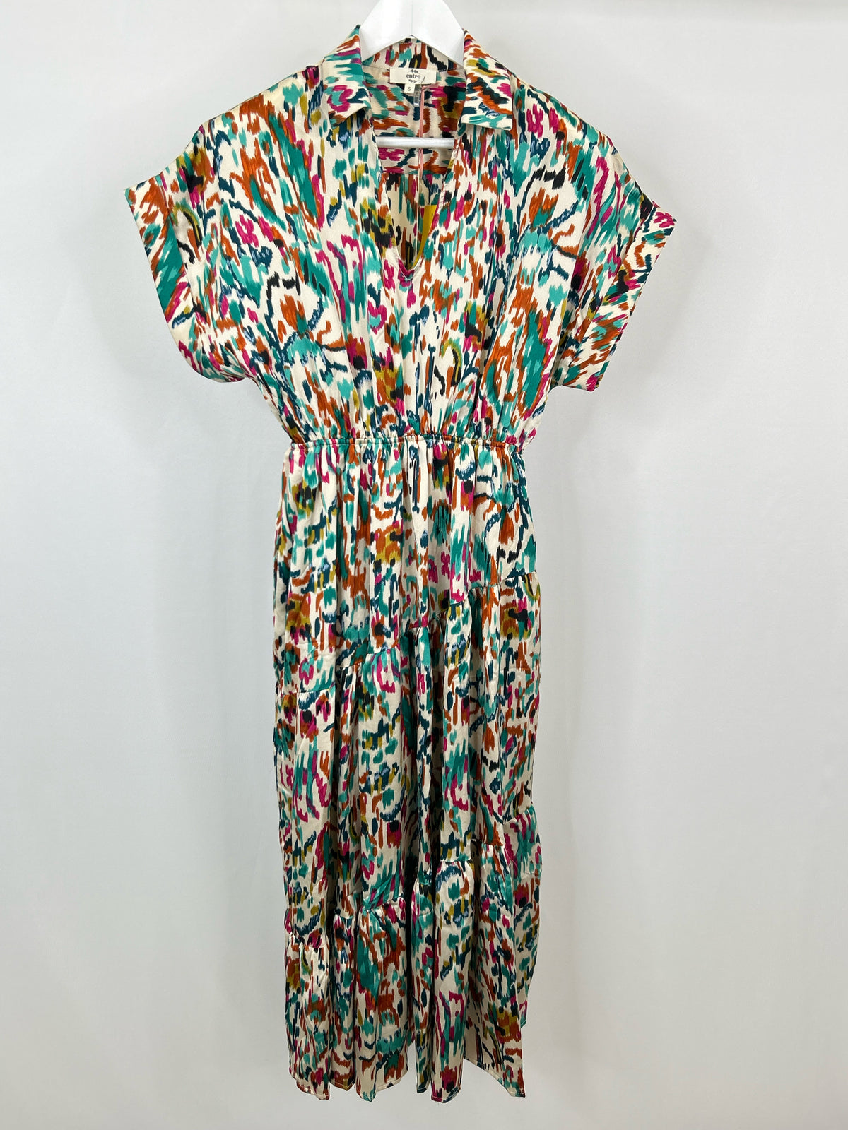 ENTRO Size S Multi-Color Women Dress