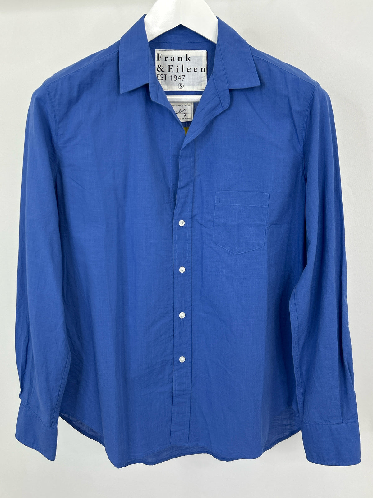 FRANK & EILEEN Size S Blue Women Shirt