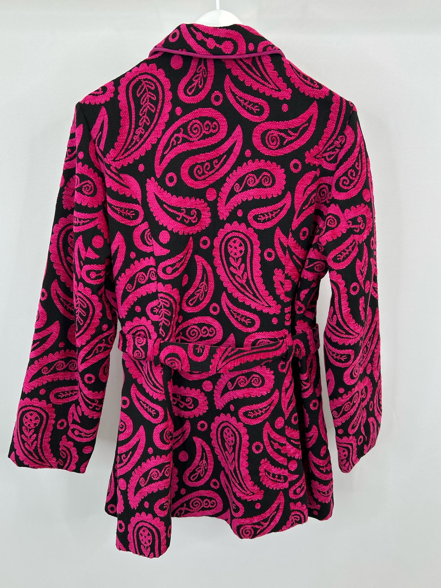 3 SISTERS Size 2X Fuschia Print Women Coat