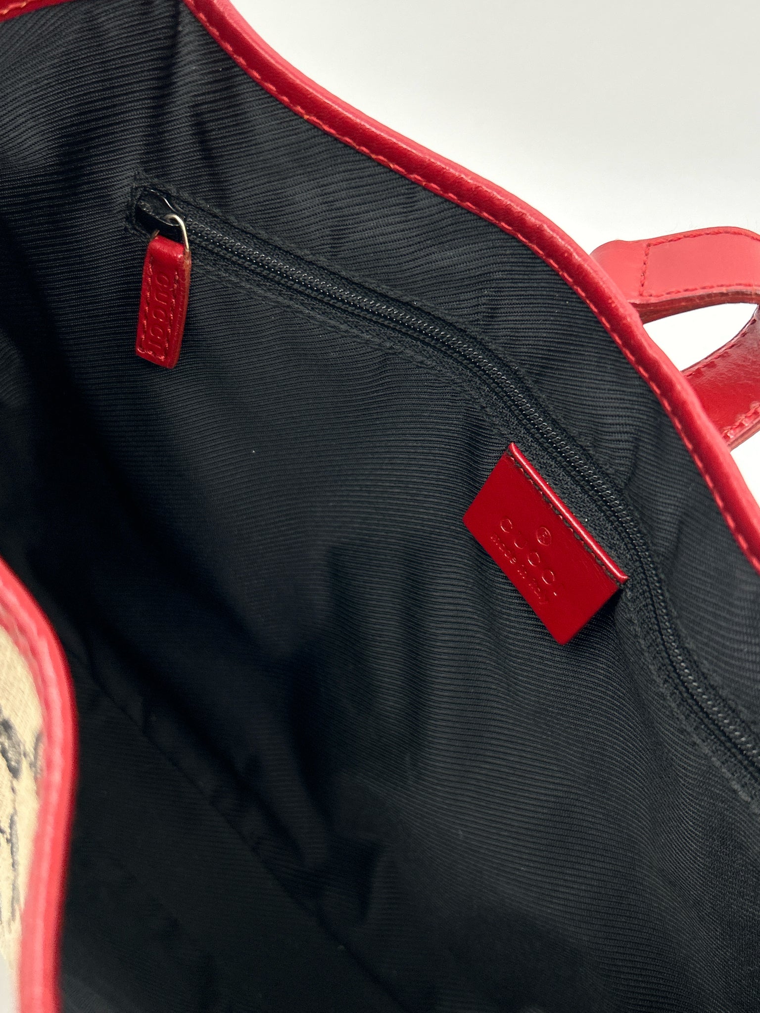GUCCI NAVY & RED Women Purse