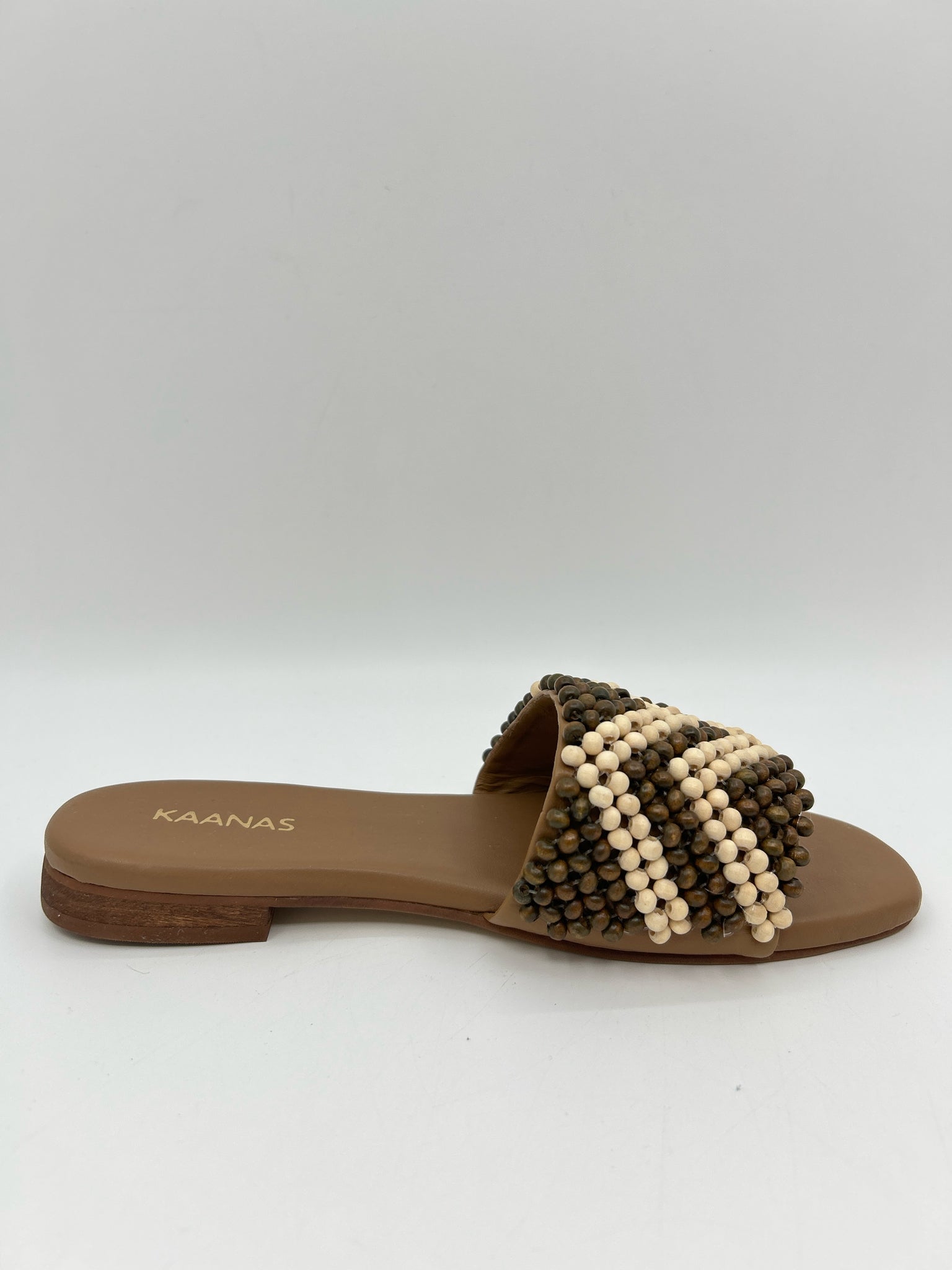 KAANAS Size 8 BROWN AND BEIGE Women Sandal