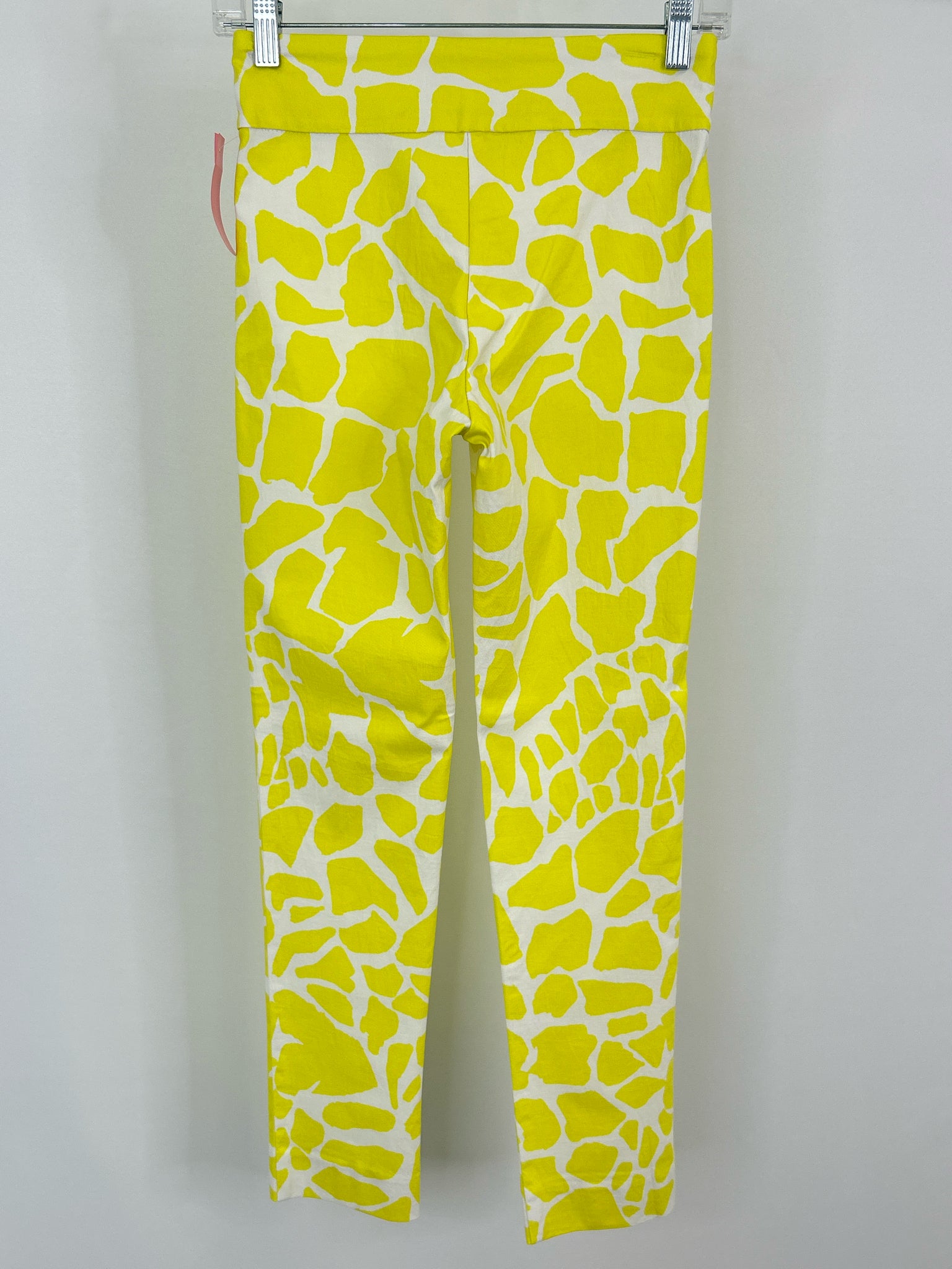 KRAZY LARRY Size 2 Yellow Print Women Pants