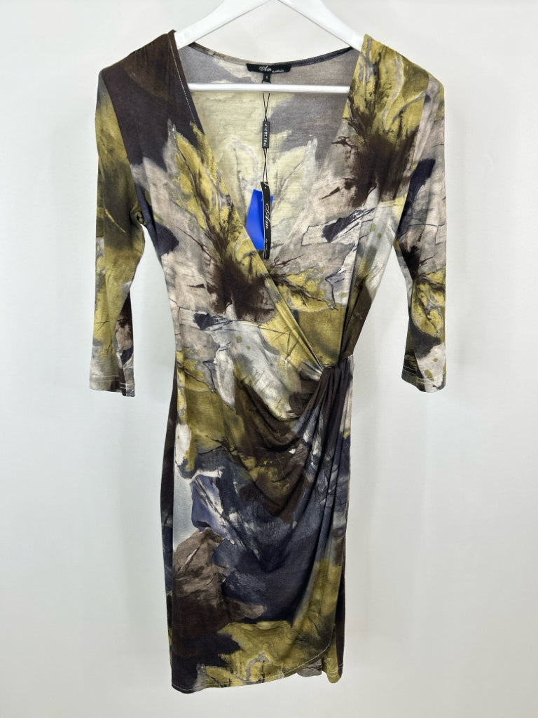 AM by Amelia Size XS Brown Print Women's Dress