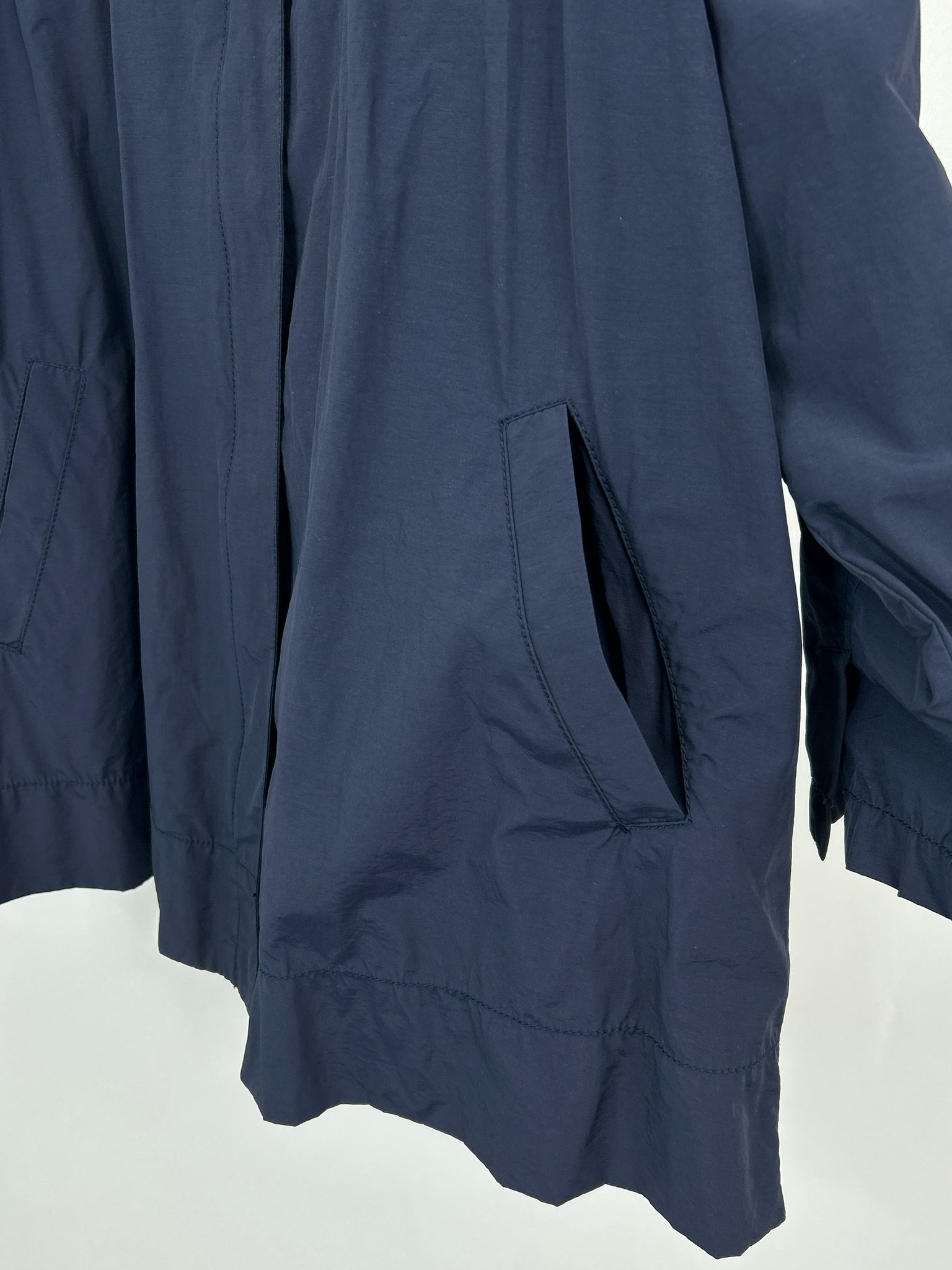 EILEEN FISHER Size L Navy Women Raincoat
