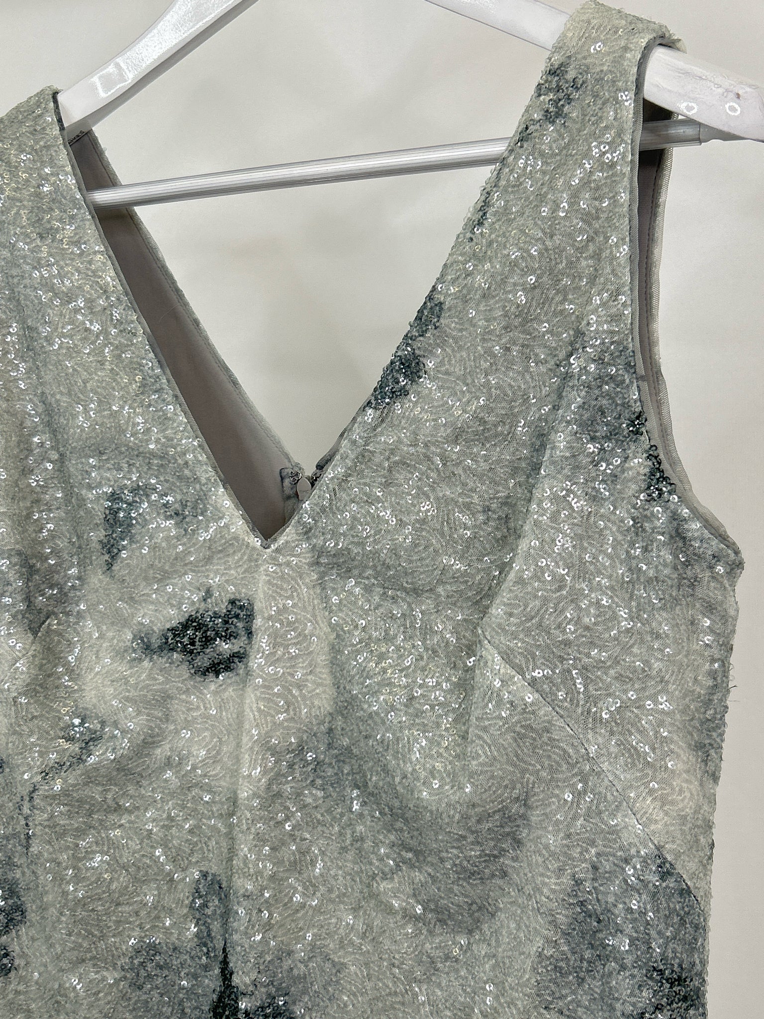 Lauren Ralph Lauren Size 12 Silver Women Dress