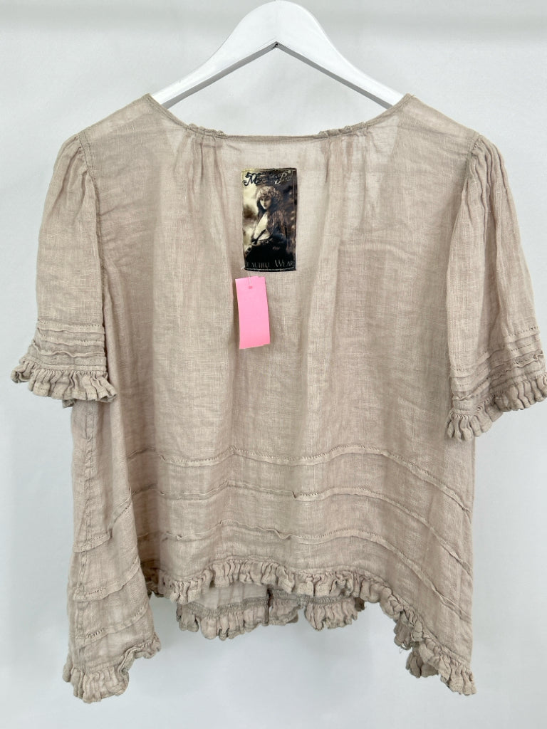 MAGNOLIA PEARL Women Size One Size Taupe Top