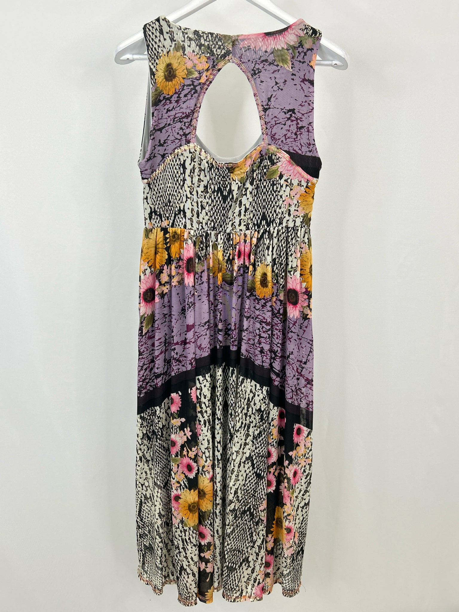 AUTUMN TENEYL Size M/L Black and Purple Women Dress