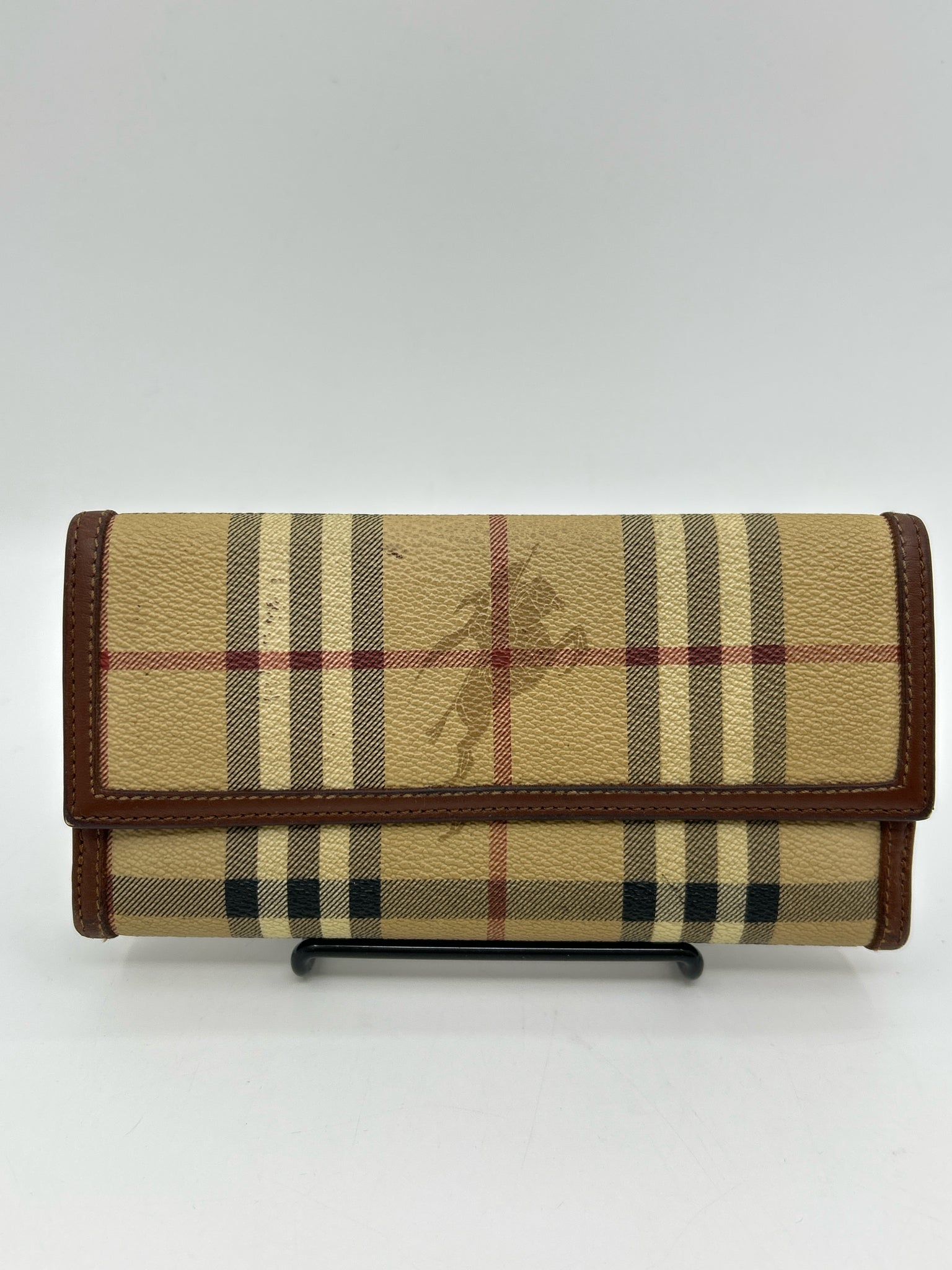 BURBERRY Tan Plaid Women Wallet