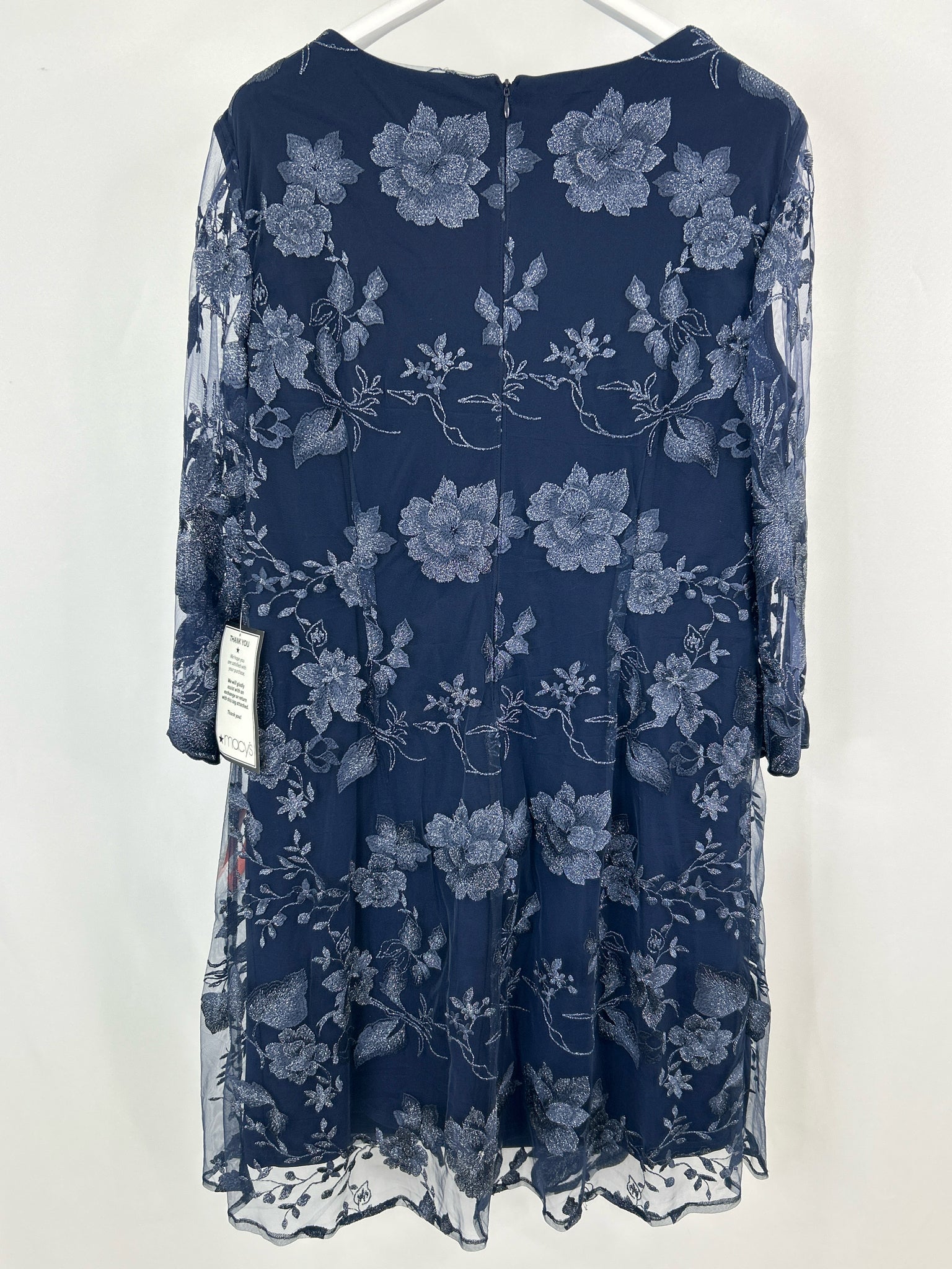 ALEX EVENINGS Size 18 Navy Women Dress