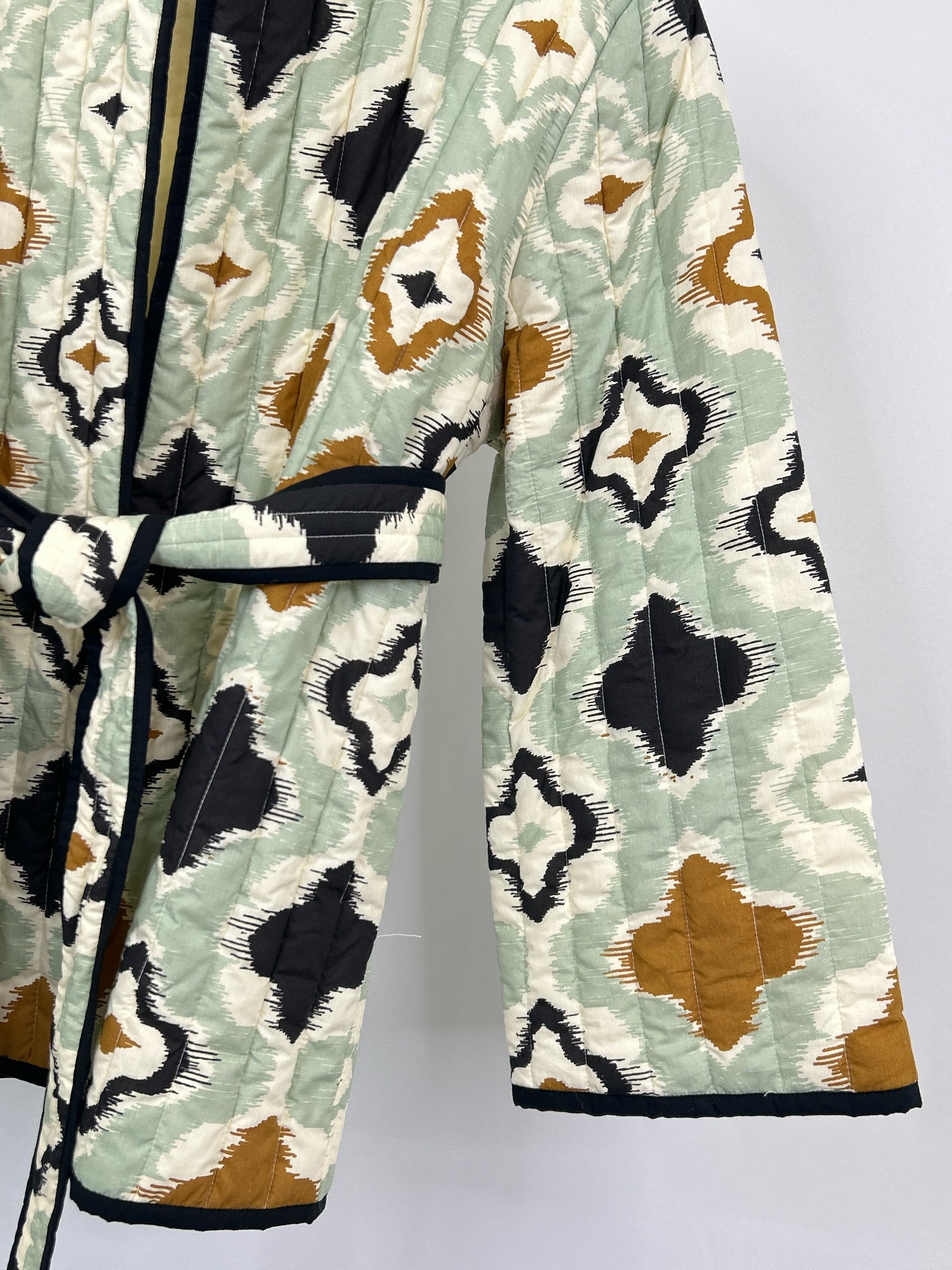 MASAI Size L Green Print Women Jacket