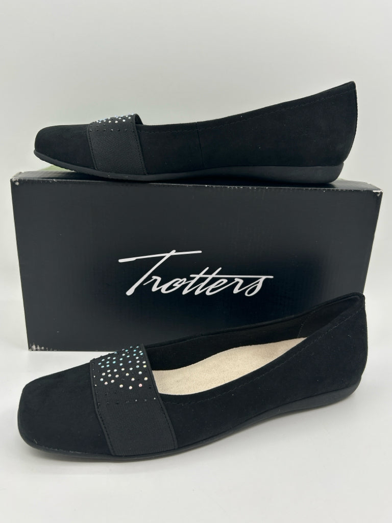 TROTTERS Women Size 9.5N Black Flats