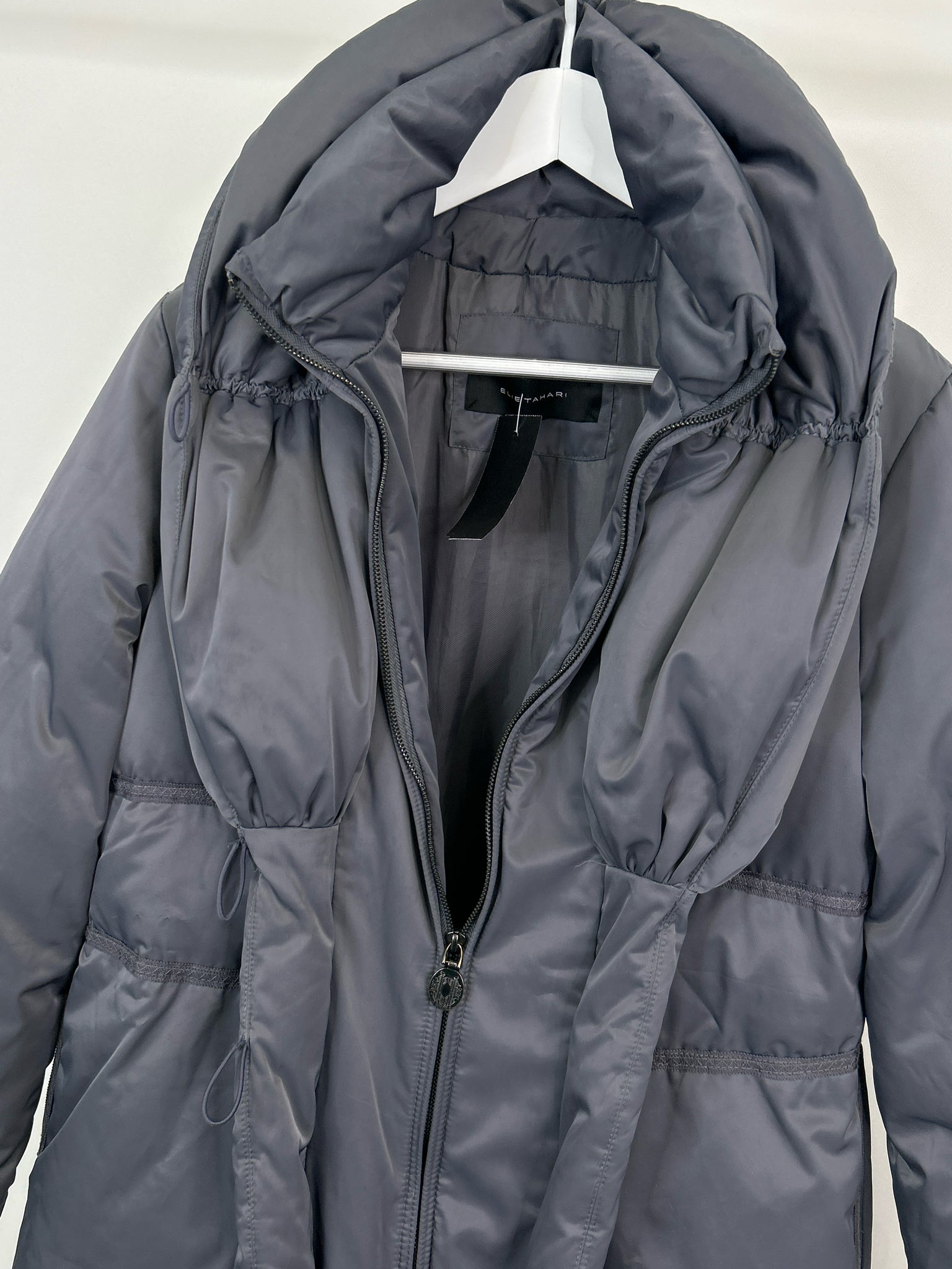 ELIE TAHARI Size M Gray Women Coat