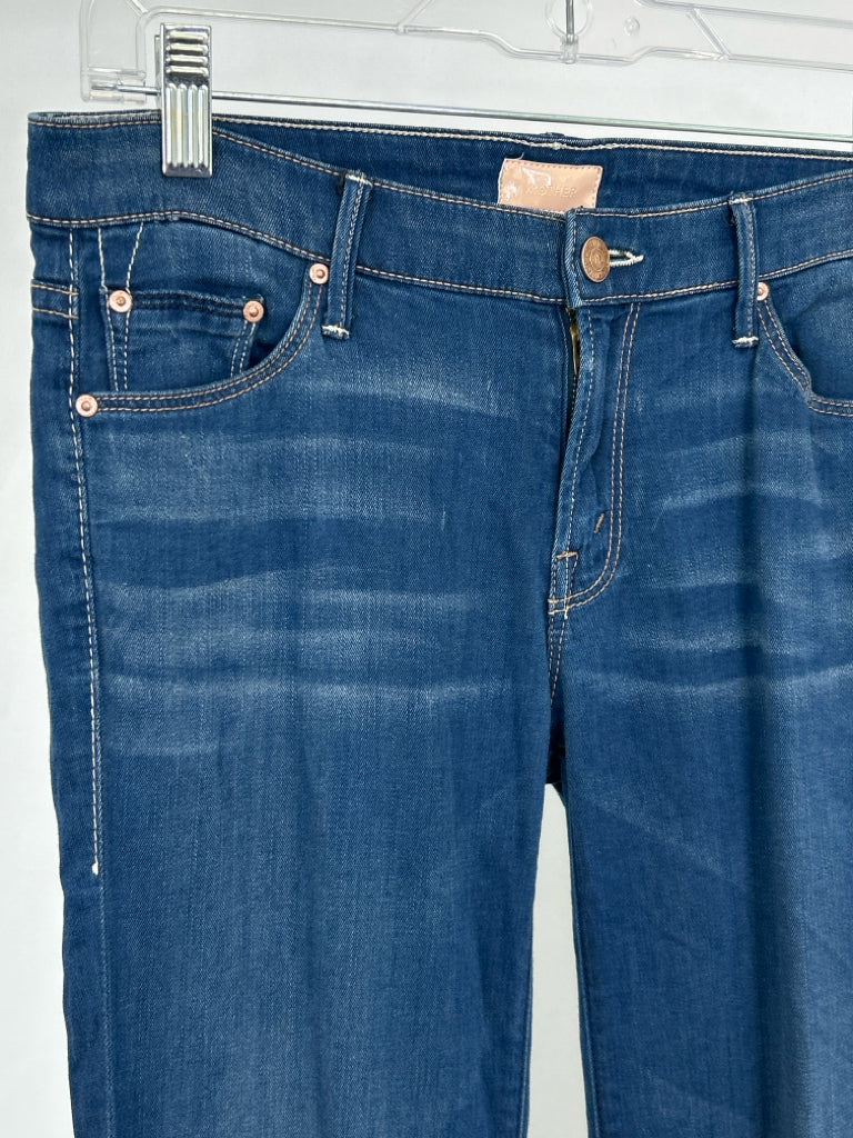 MOTHER Women Size 27/4 BLUE DENIM jeans