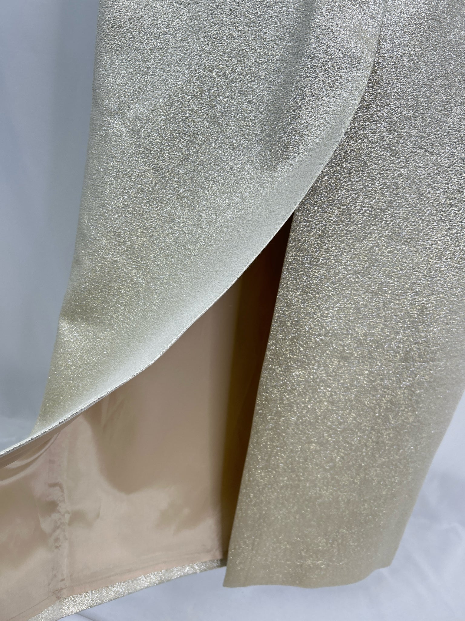 RICKIE FREEMAN TERI JON Size 12 Champagne Women Dress