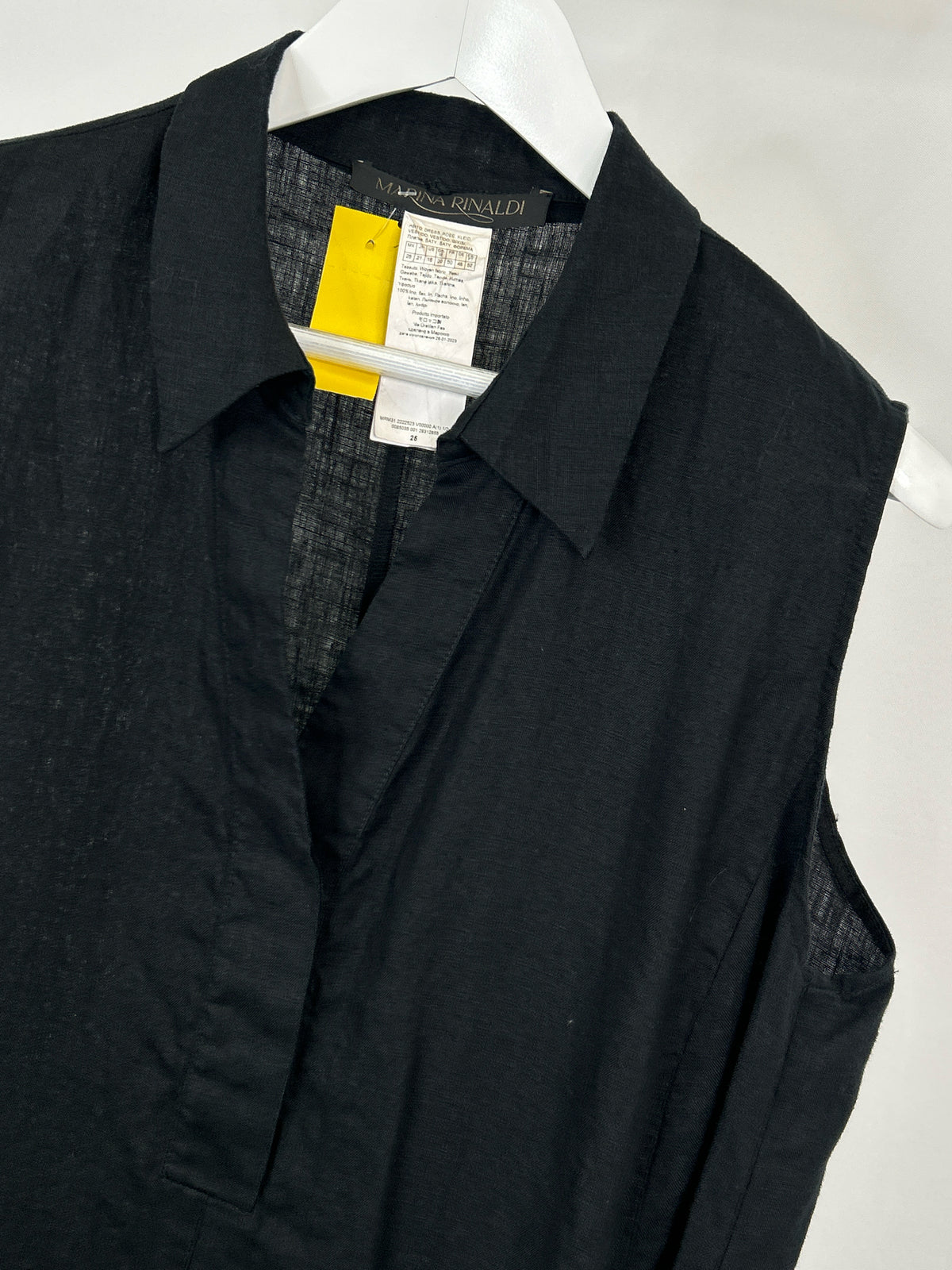 MARINA RINALDI Size 16 Black Women Dress