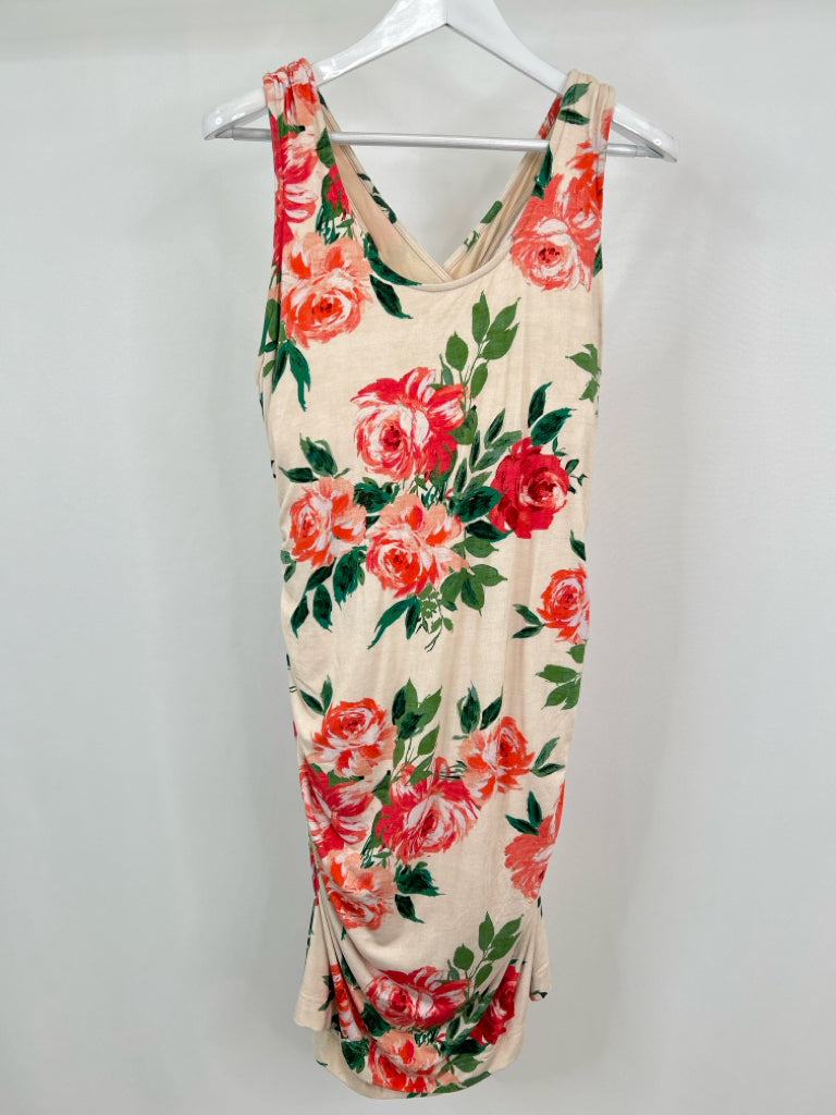 DAILY PRACTICE Size XL Orange Print Women's Dress