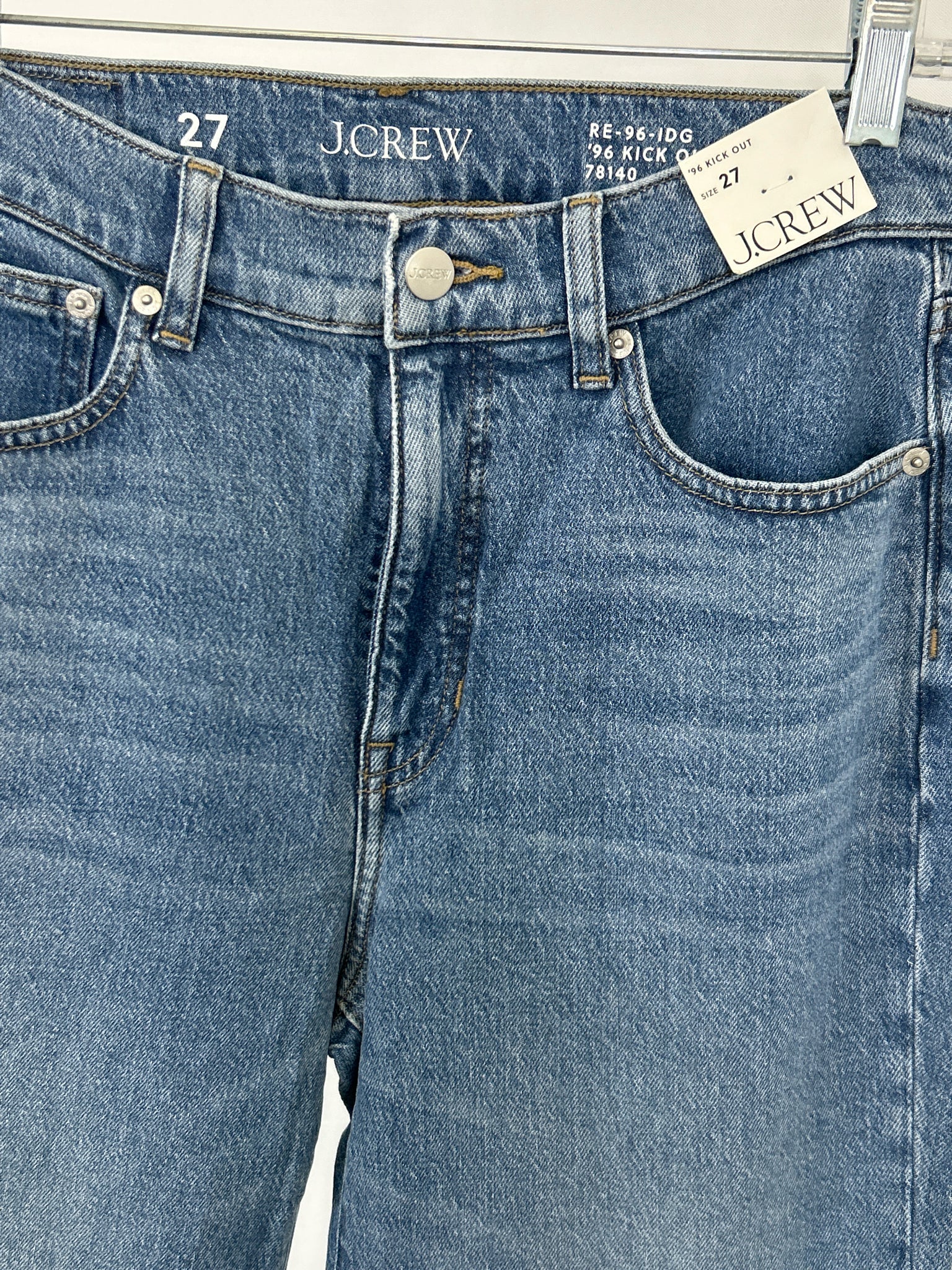 J. CREW Size 27/4 BLUE DENIM Women jeans