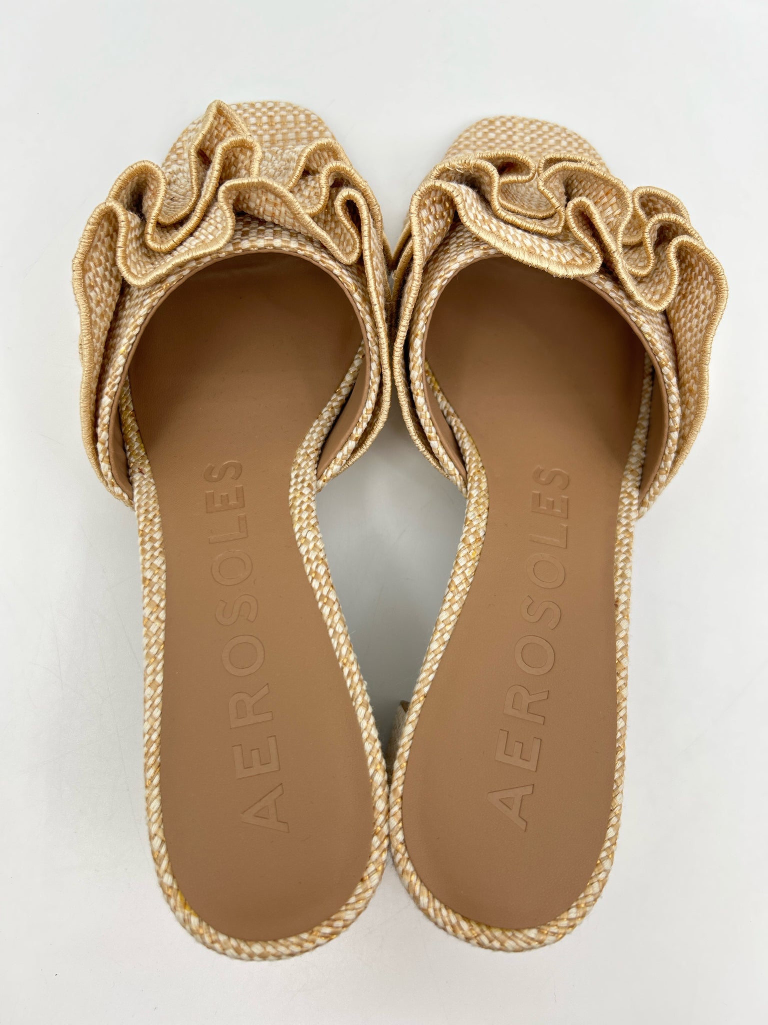 AEROSOLES Size 8M Beige Women Sandal