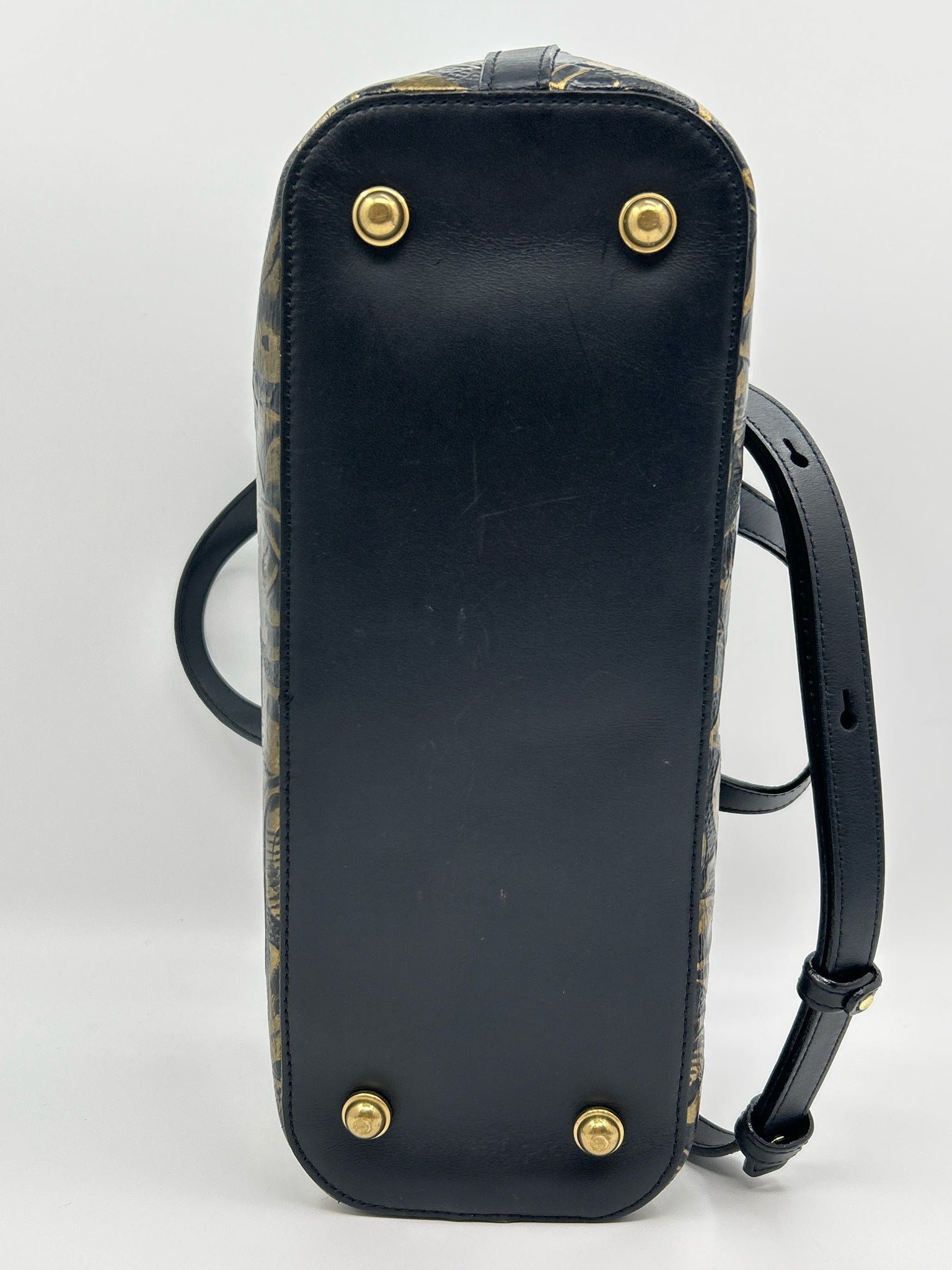 BRAHMIN BLACK AND GOLD Women Purse