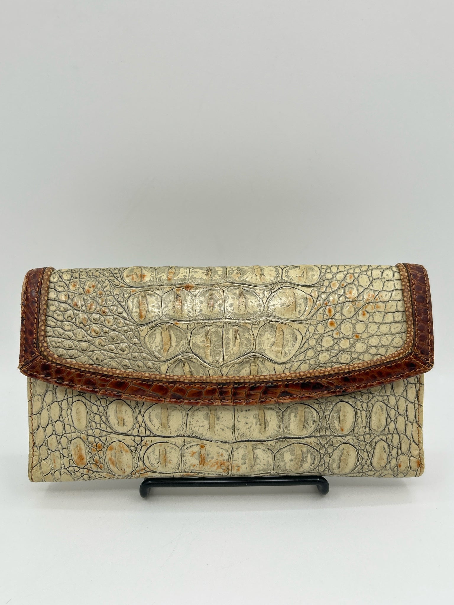 BRAHMIN Beige and Tan Women Wallet