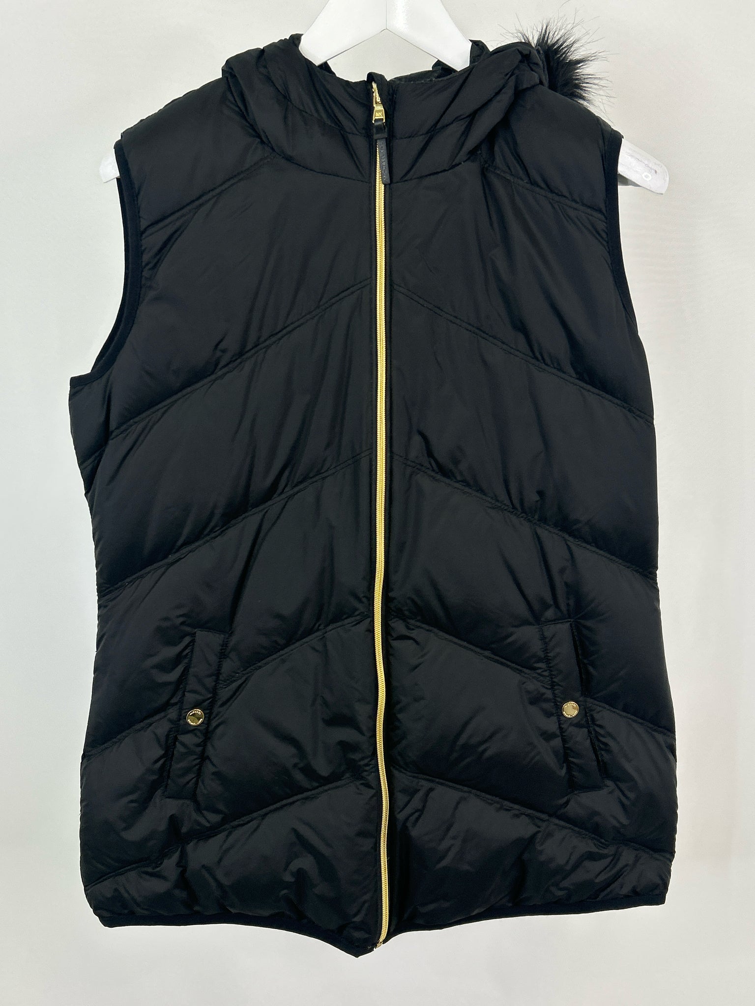 MICHAEL MICHAEL KORS Size L Black Women Vest