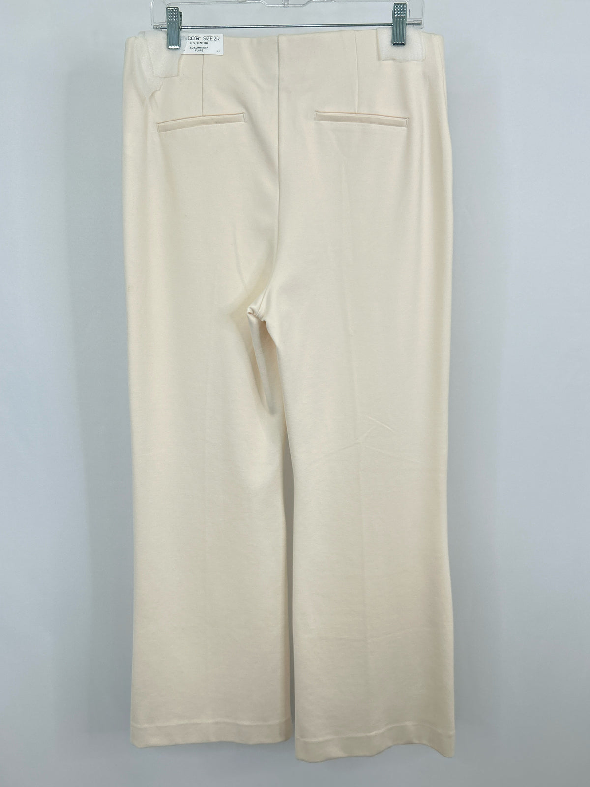 CHICO'S Size 12R Cream Women Pants