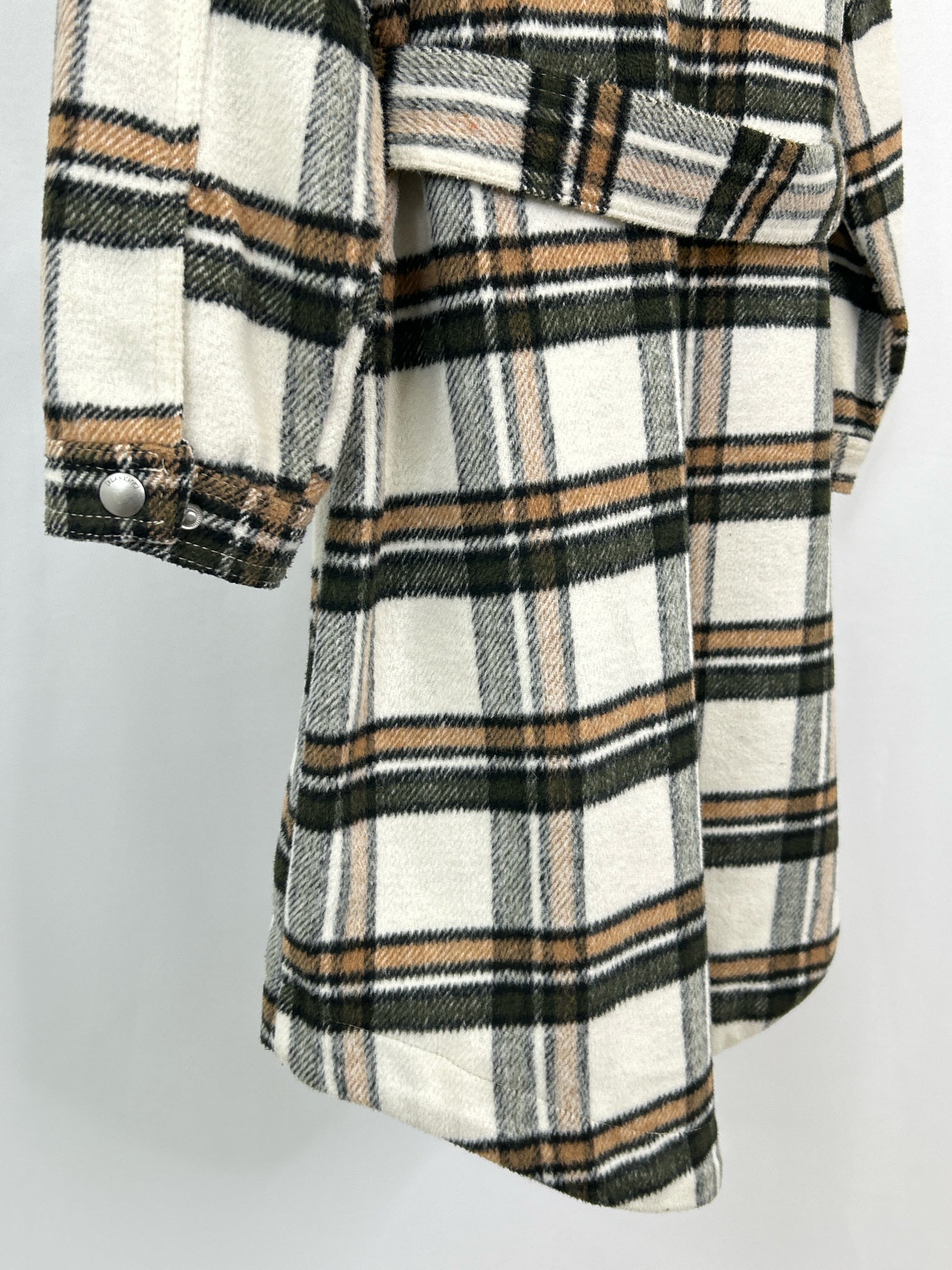 BLANK NYC Size S CREAM AND BROWN Women Coat