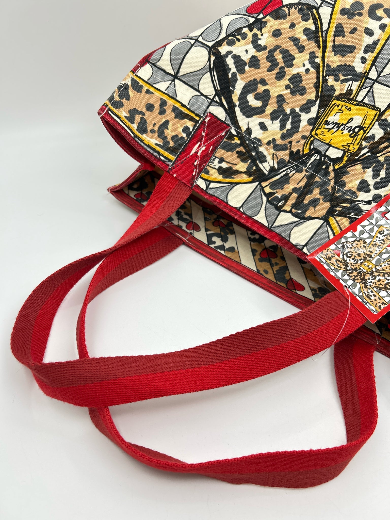 BRIGHTON Red Print Women Tote NWT