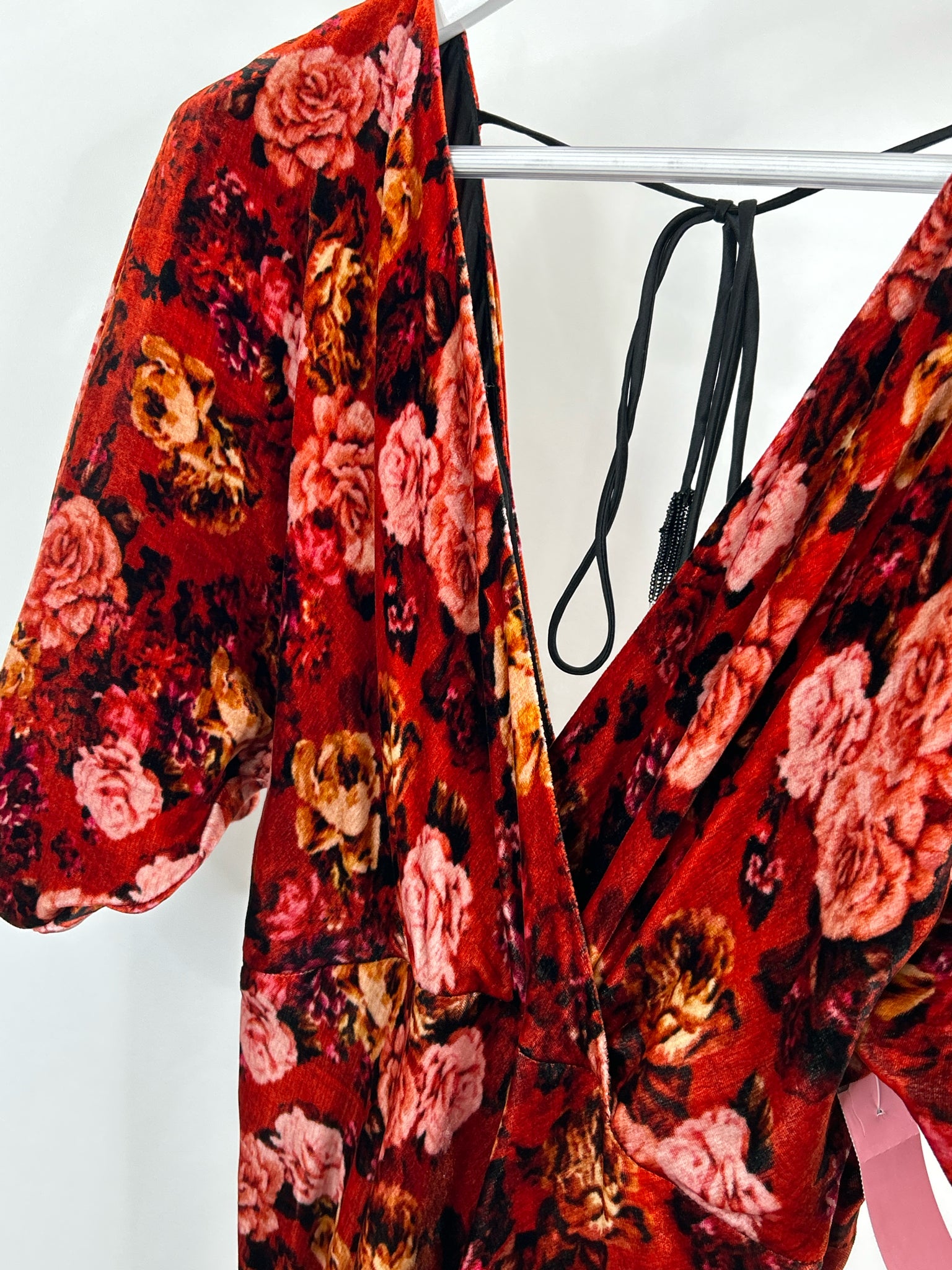 JOHNNY WAS RED FLORAL Women Dress