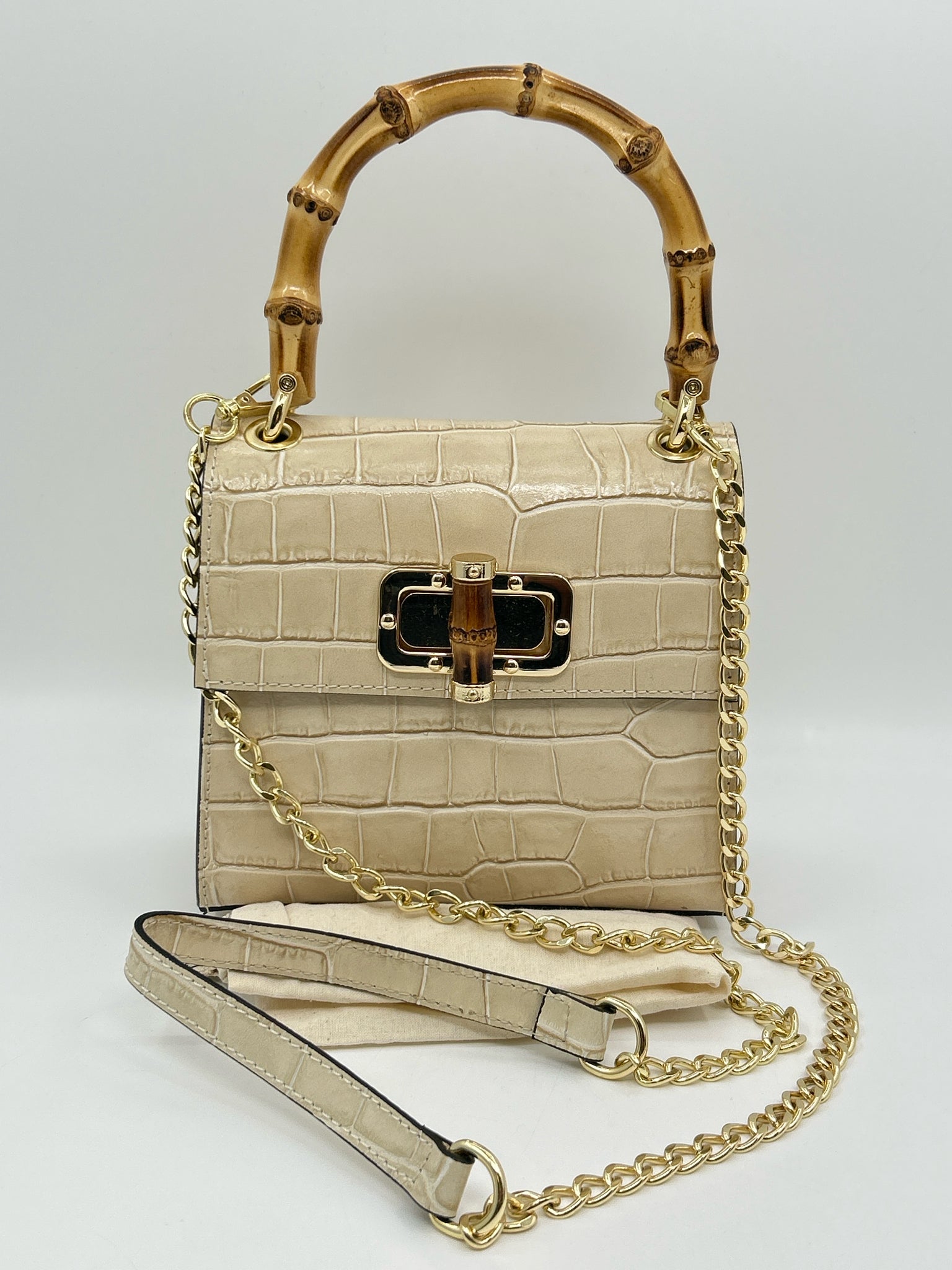 MADE IN ITALY Beige Women Purse