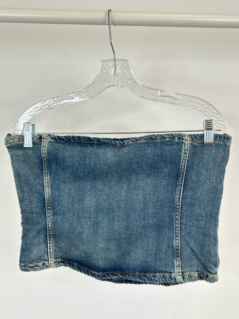 ZARA Size XXL BLUE DENIM Women's Top