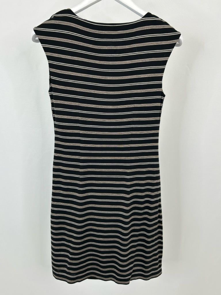 ANN TAYLOR LOFT Size SP black striped Women's Dress