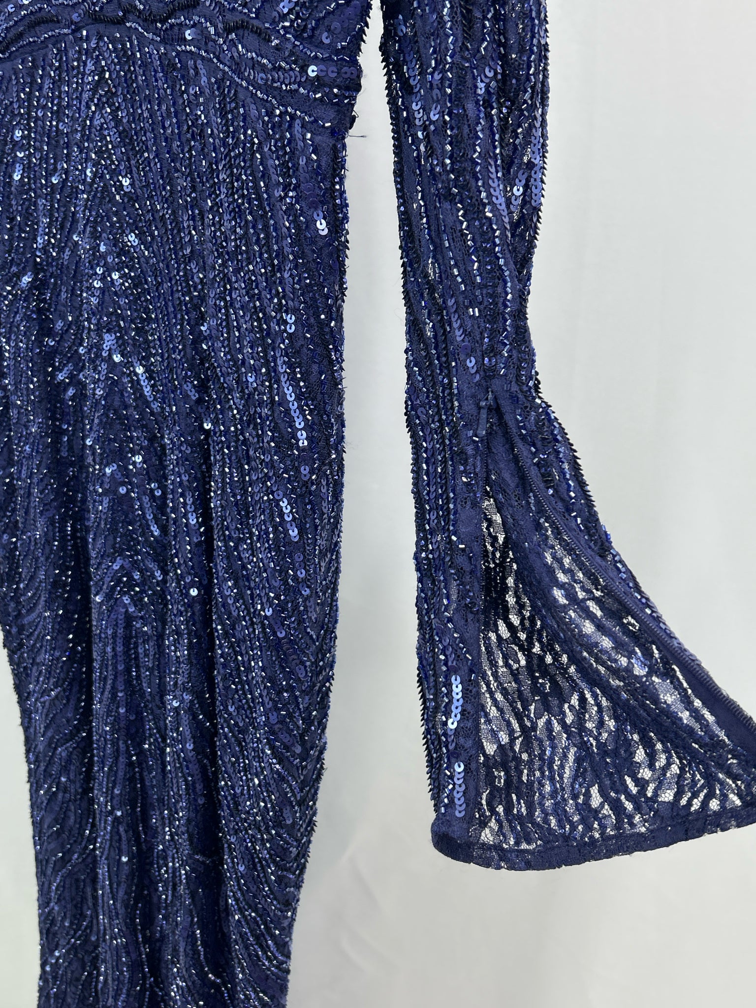 MAC DUGGAL Size 14 Navy Women Dress