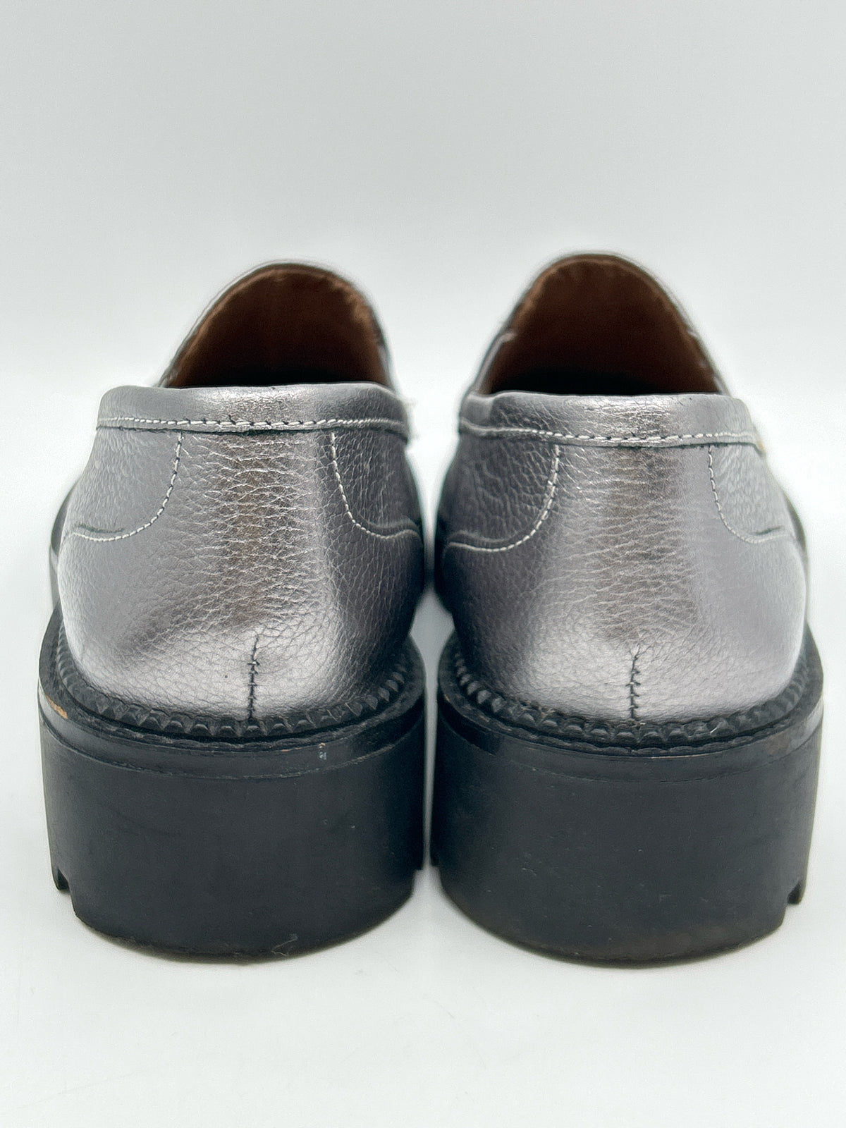 CASLON Size 8M Silver Metallic Women Loafer
