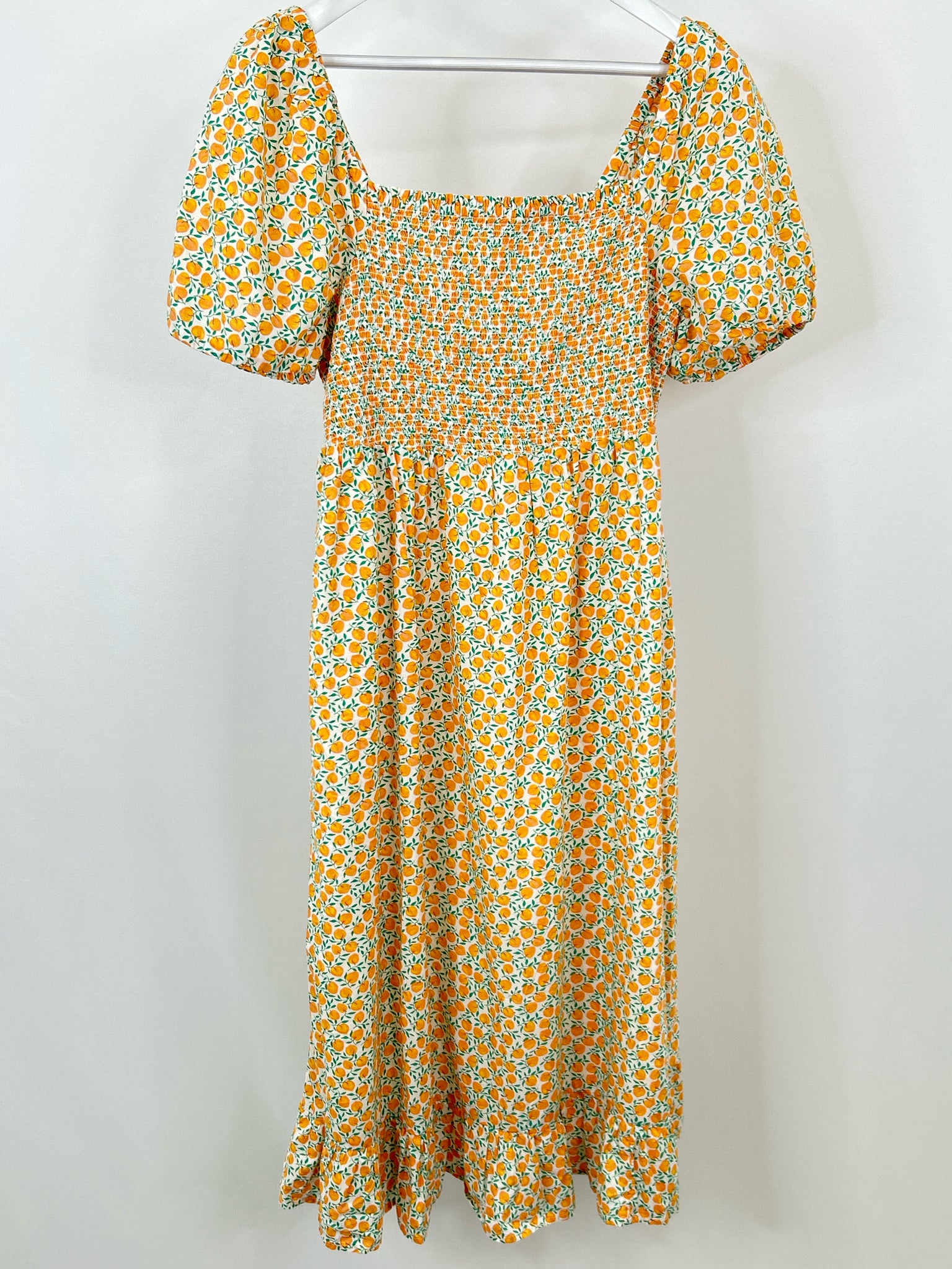 J.CREW NWT Size L Orange Print Women Dress