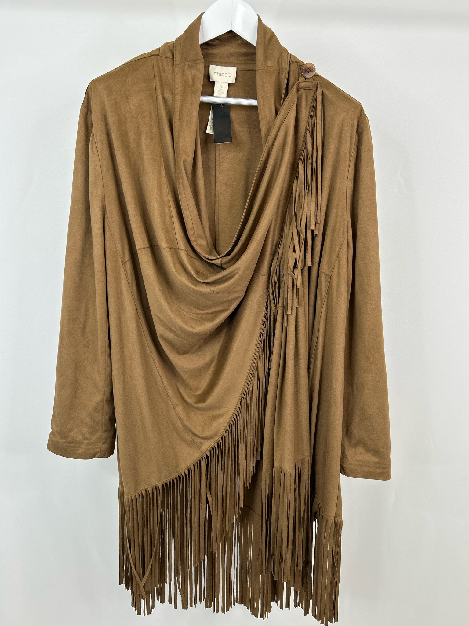 CHICO'S Size 16 Brown Women Jacket