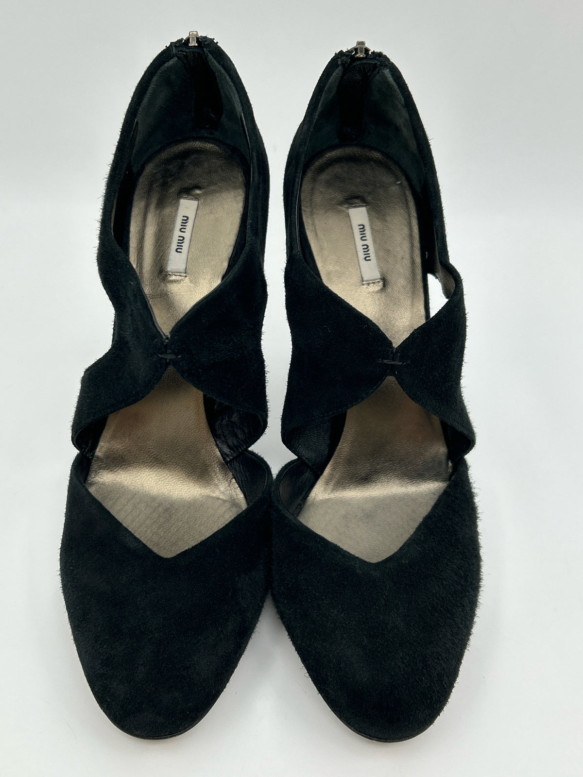 MIU MIU Size 39.5 Black Women Pumps